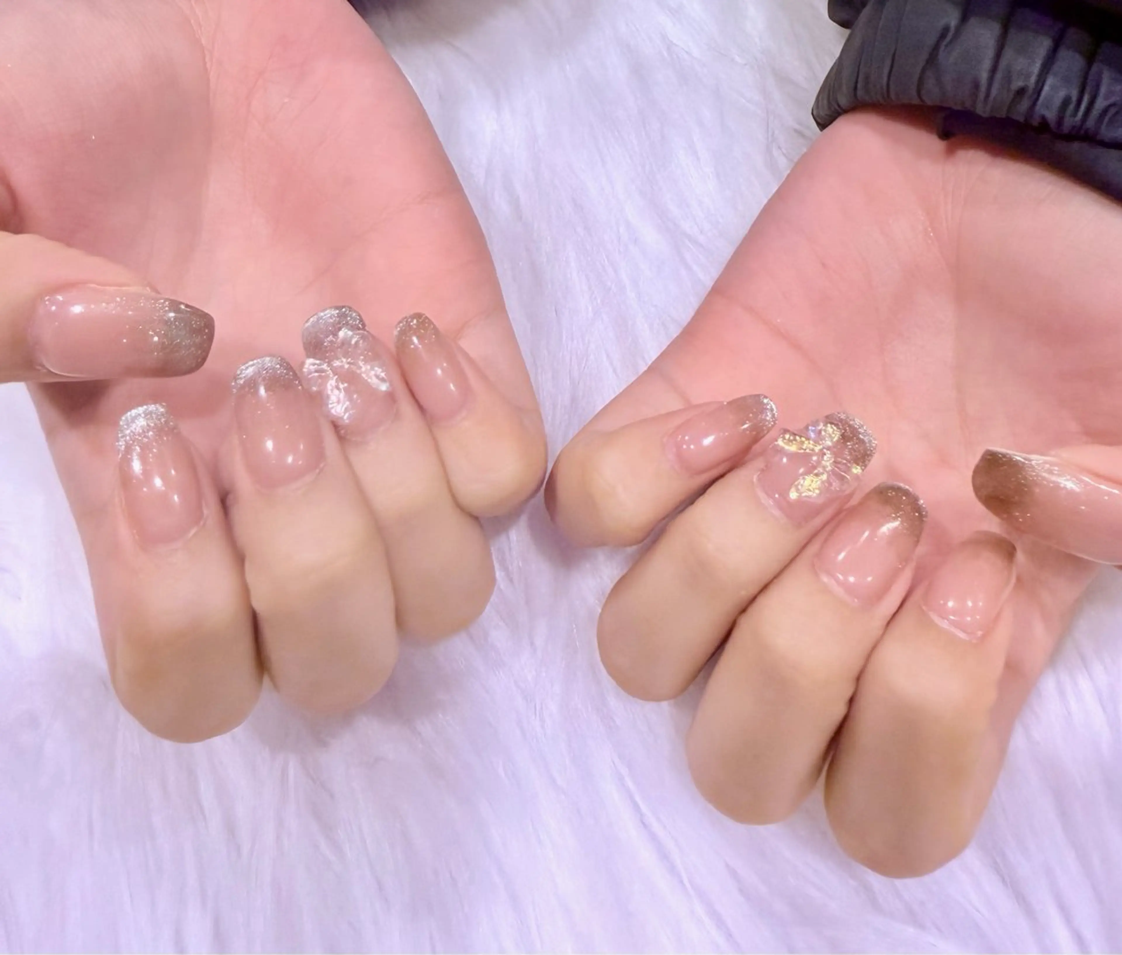 ネイル グラデーション マグネットネイル ハンドネイル Nobody_ Yuiのネイルデザイン