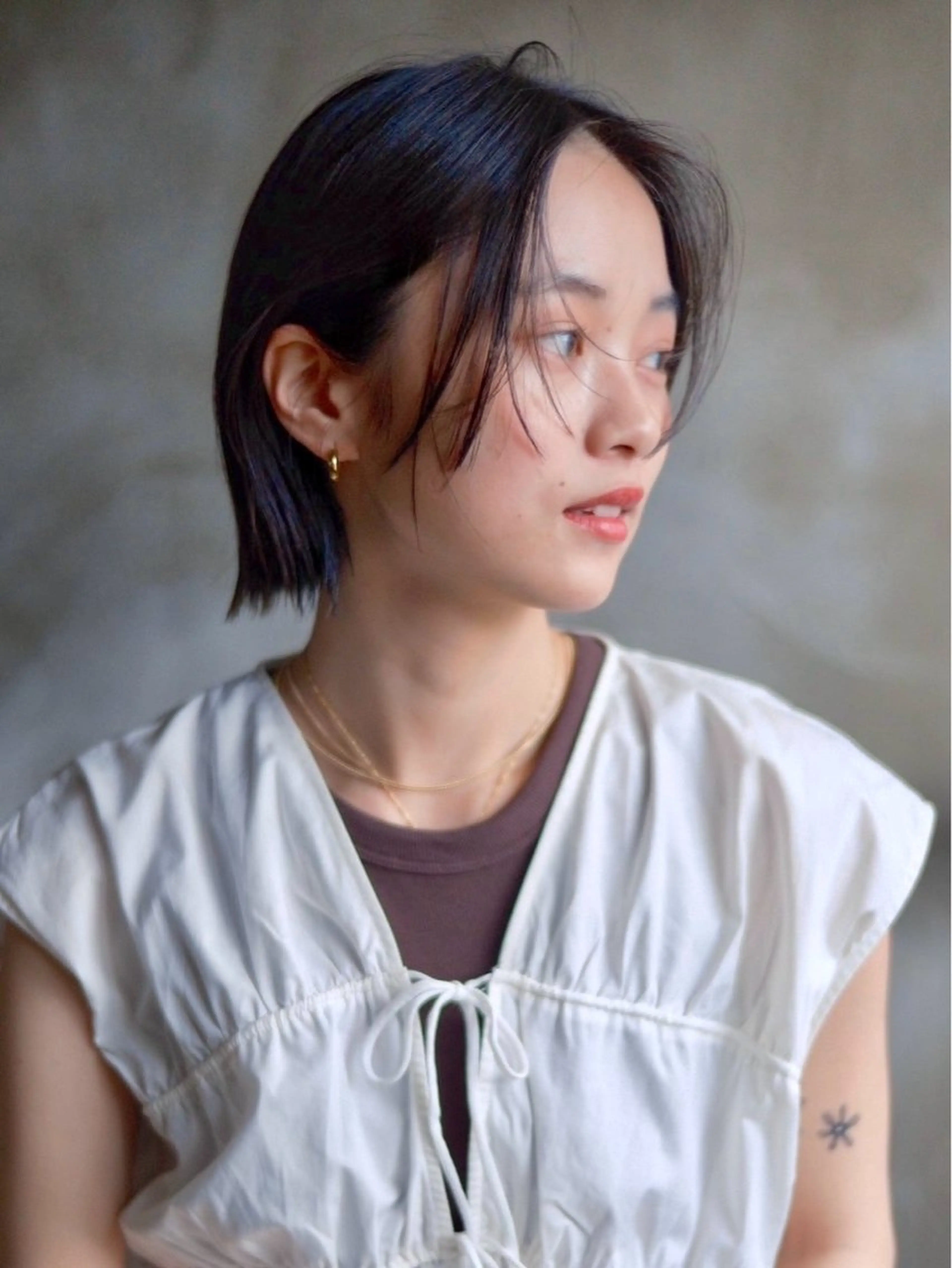 ミディアム カラー カット ヘアカラー トリートメント 木村陸弥 似合わせ 透明感カラー🌿のヘアスタイル