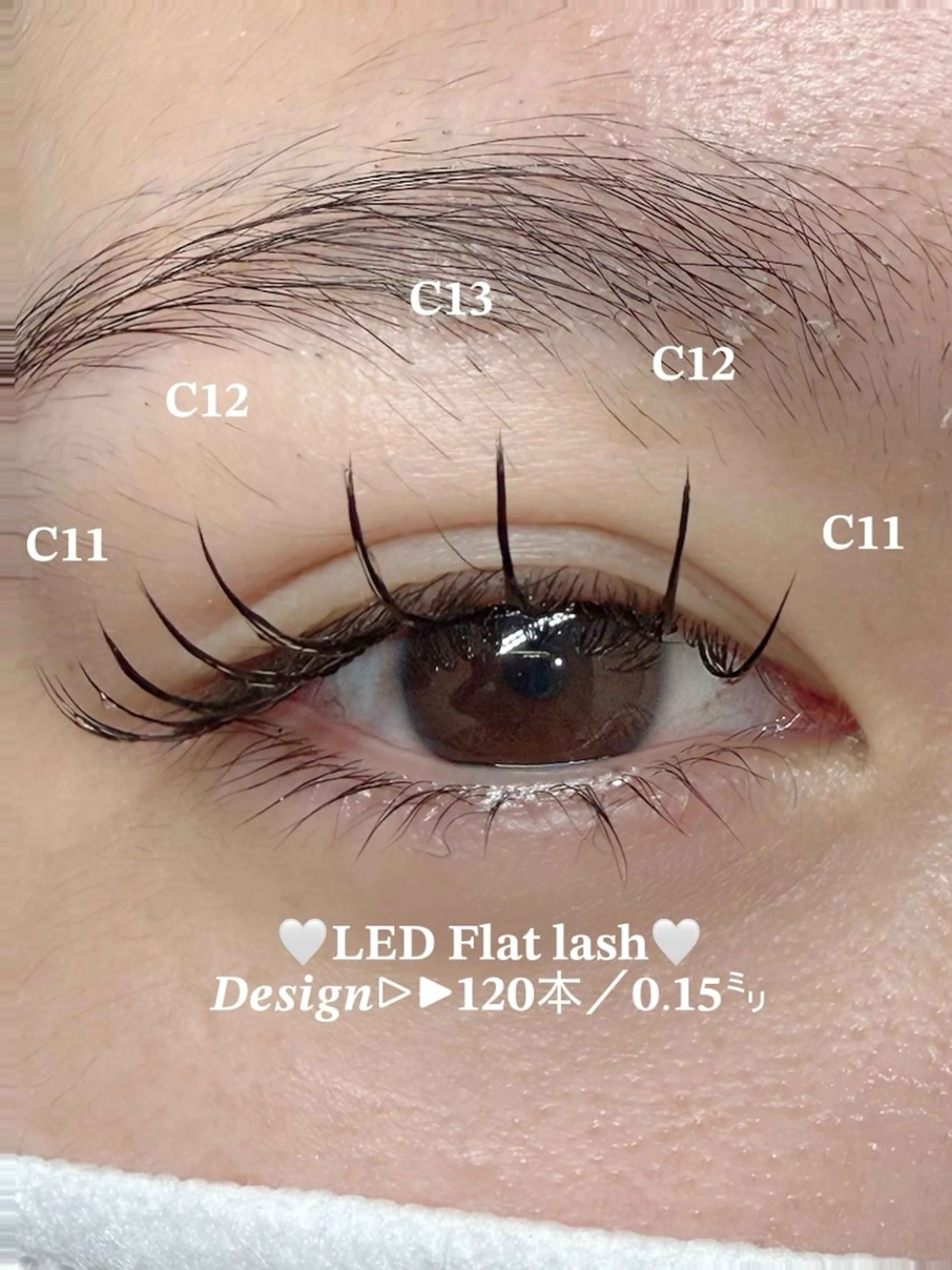 マツエク・マツパ キュート フラットラッシュ マツエク LORAN  Lim所属・LORAN Lim 工藤の眉毛・アイブロウイメージ