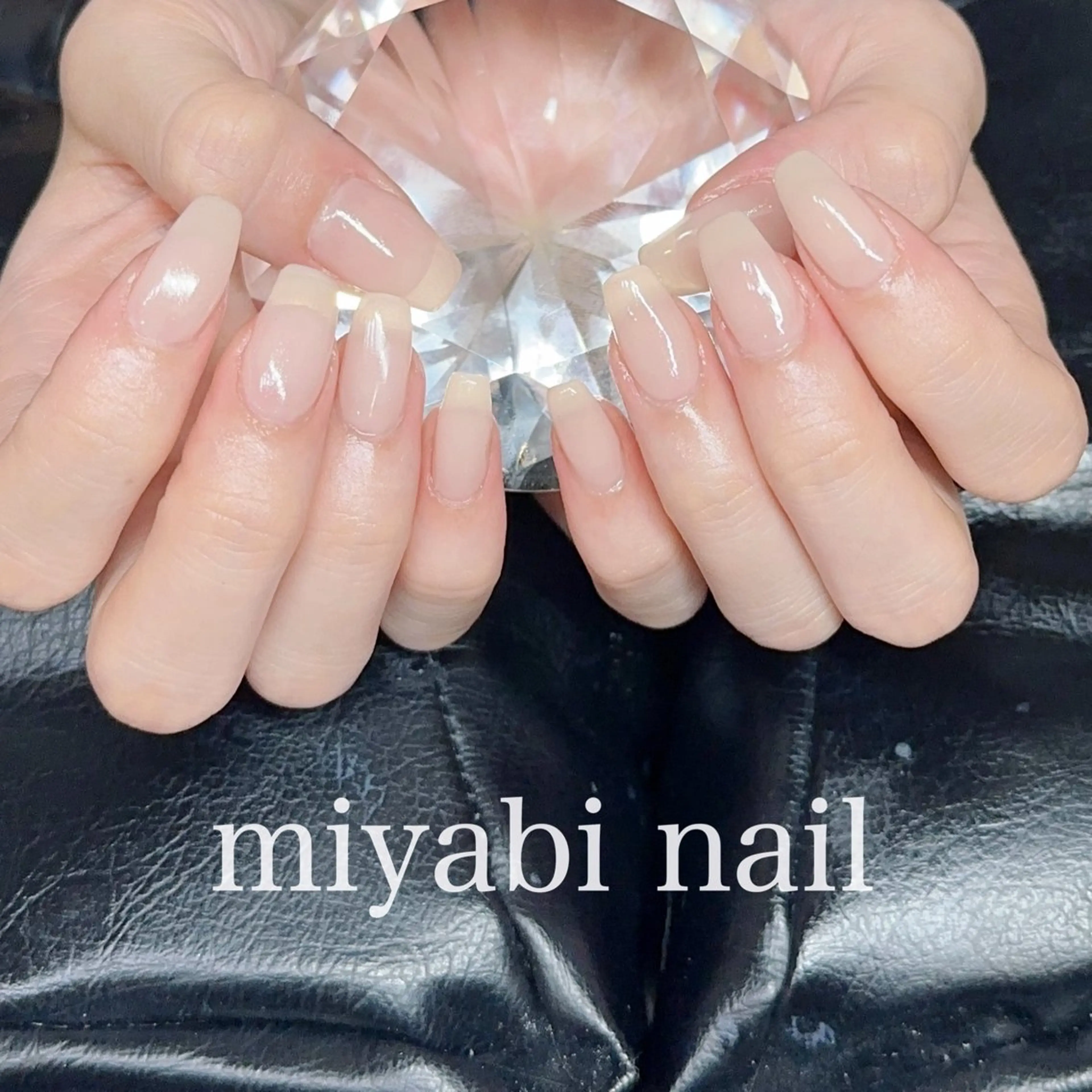 ネイル 持ち込み オフィスネイル シンプルネイル ハンドネイル miyabi nail 桂川駅近くのネイルデザイン