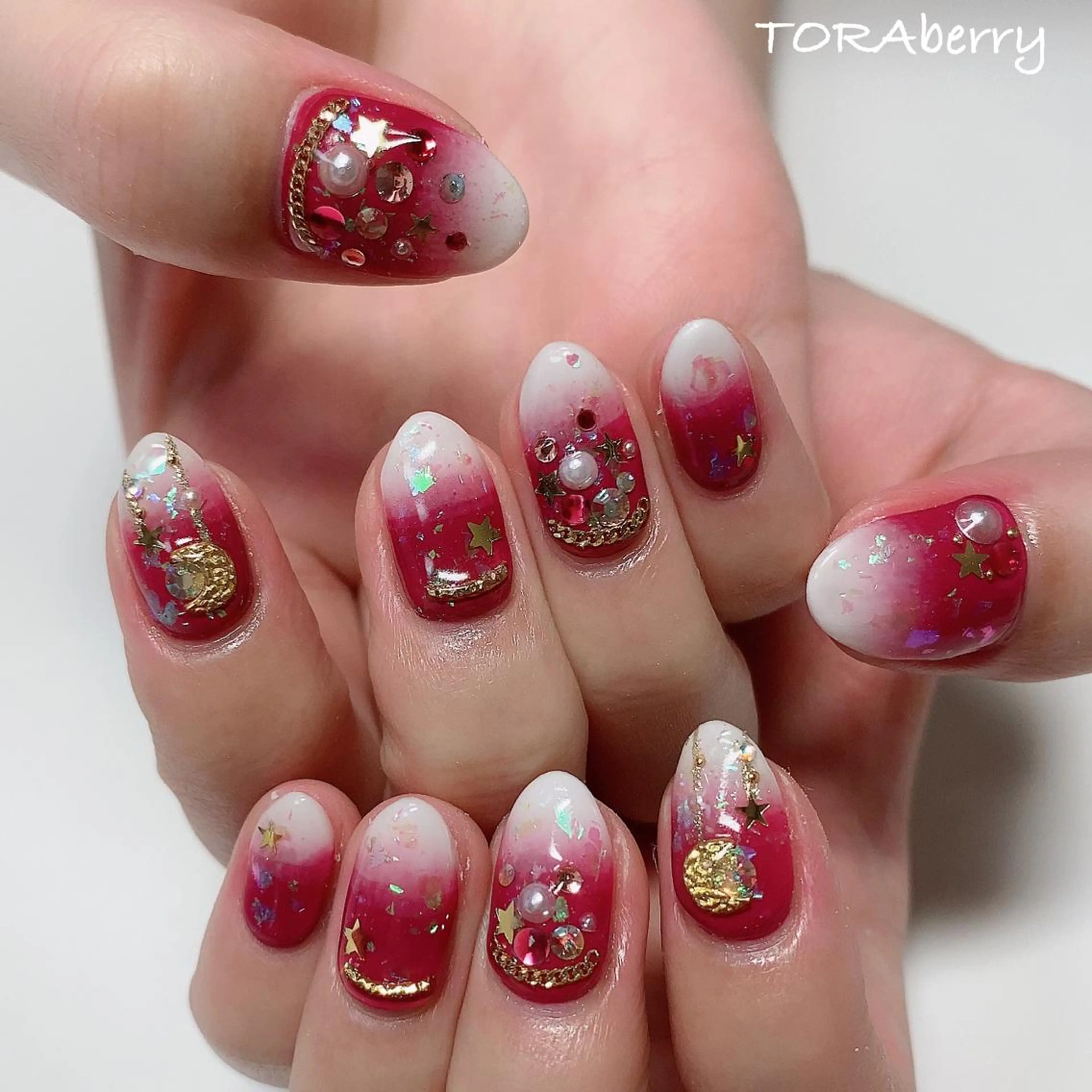 ネイル 冬ネイル クリスマス ハンドネイル ネイリスト なつみのネイルデザイン