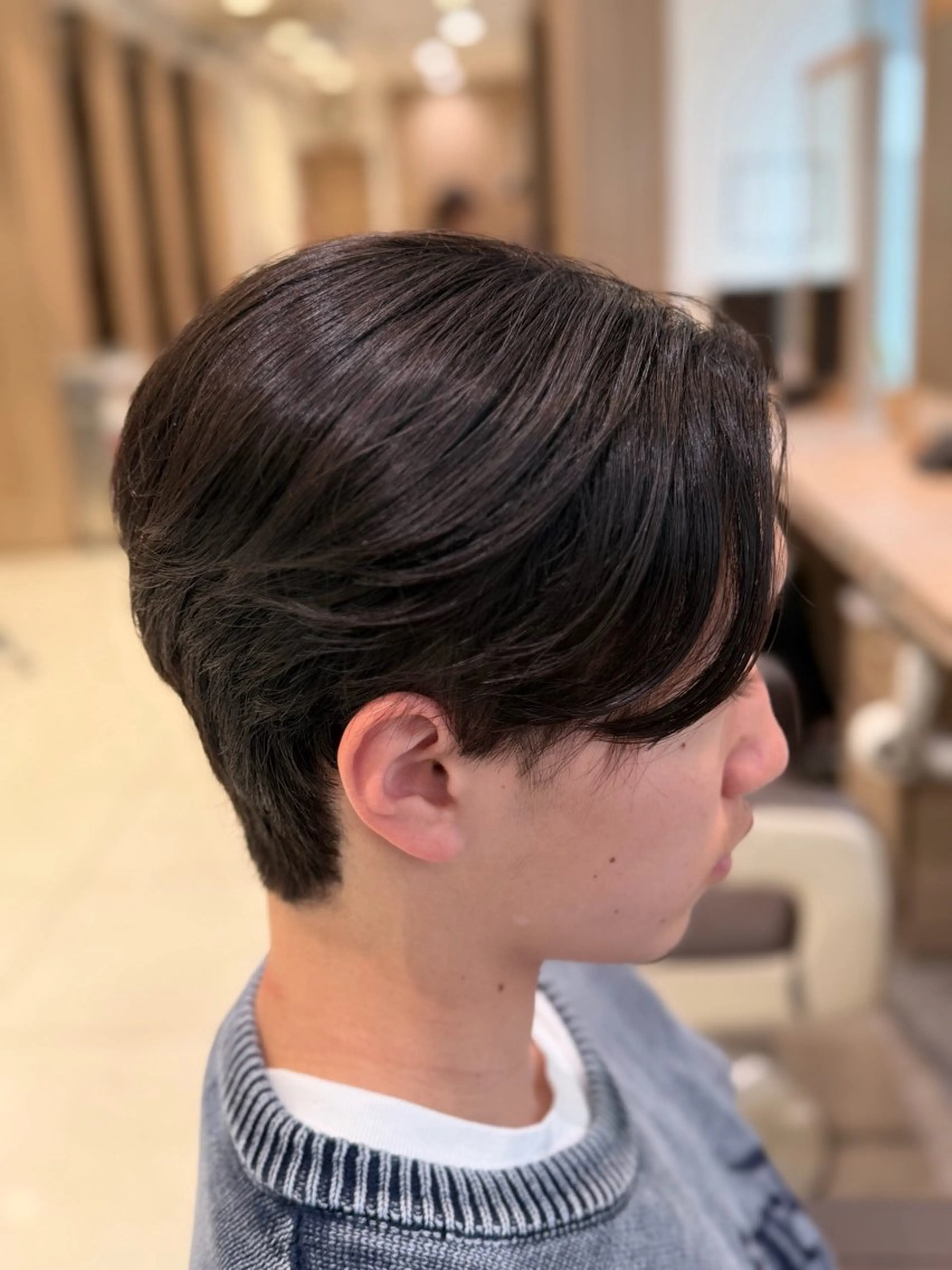 ショート パーマ メンズ 縮毛矯正 カット 縮毛矯正 ブリーチ/パーマ 縮毛/レイヤーaoiのヘアスタイル