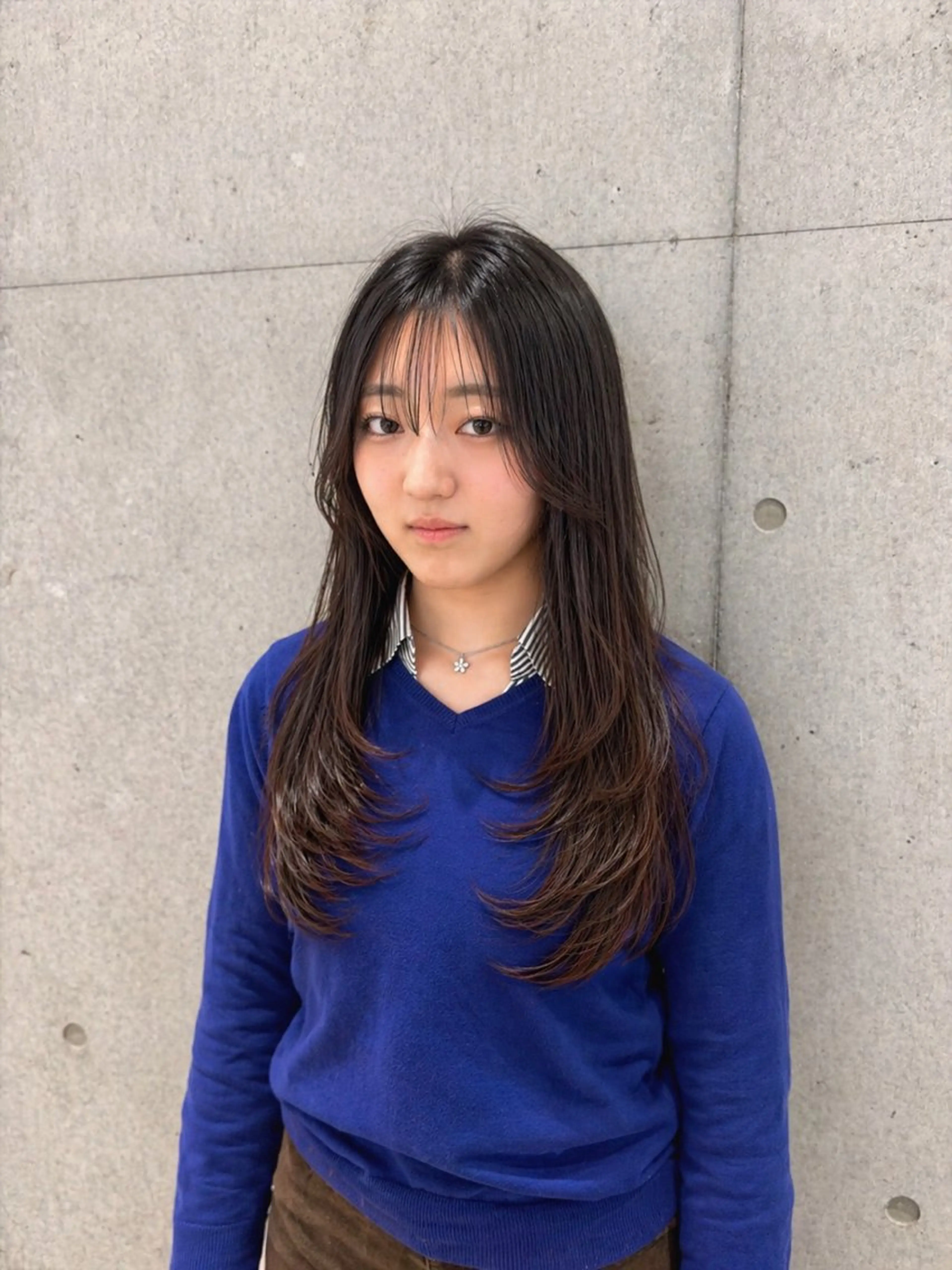 ロング カット 南 菜花のヘアスタイル