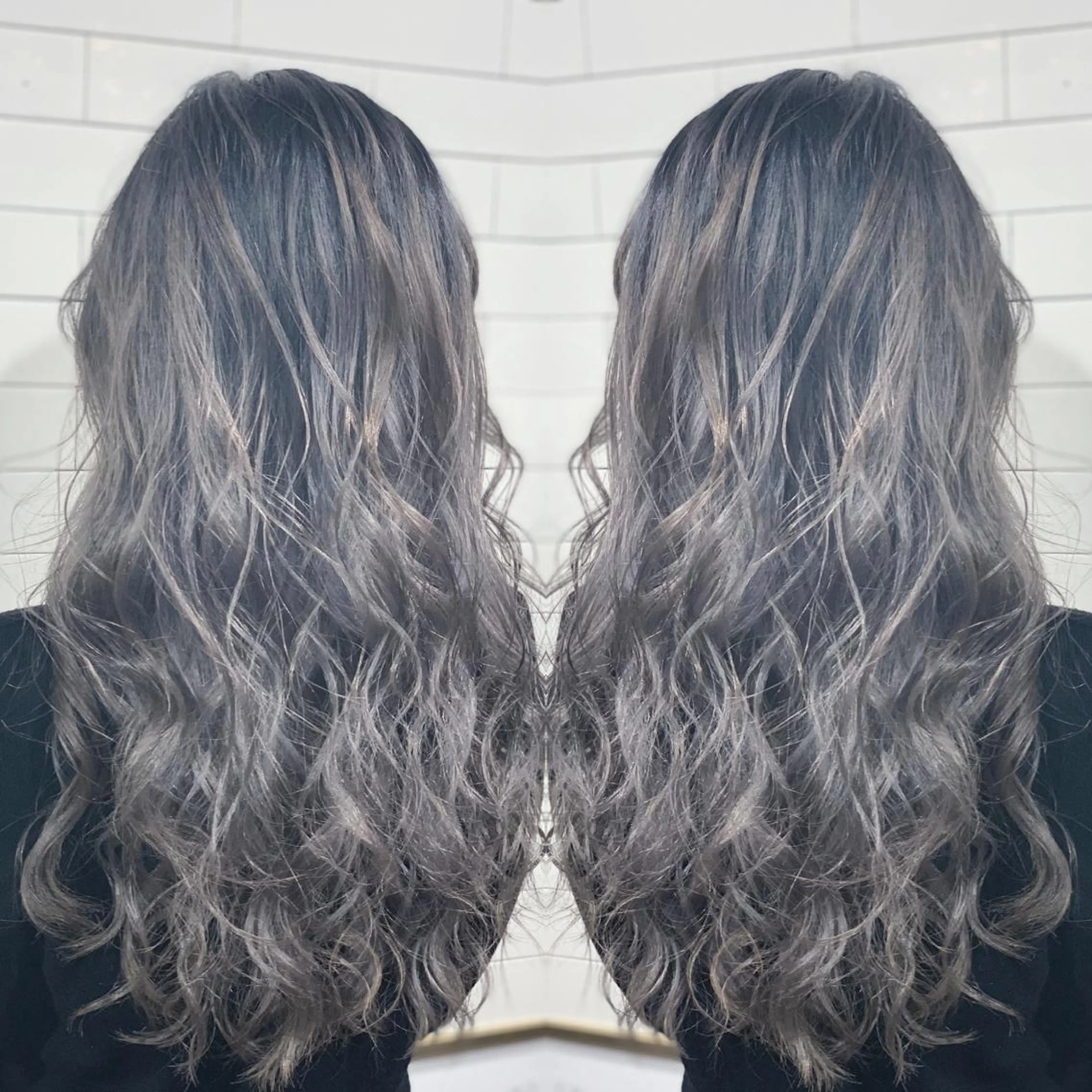 ロング カラー パーマ ヘアアレンジ メンズ キッズ ネイル マツエク・マツパ ヘアカラー 髪質改善×ハイトーン 中田啄也のヘアスタイル