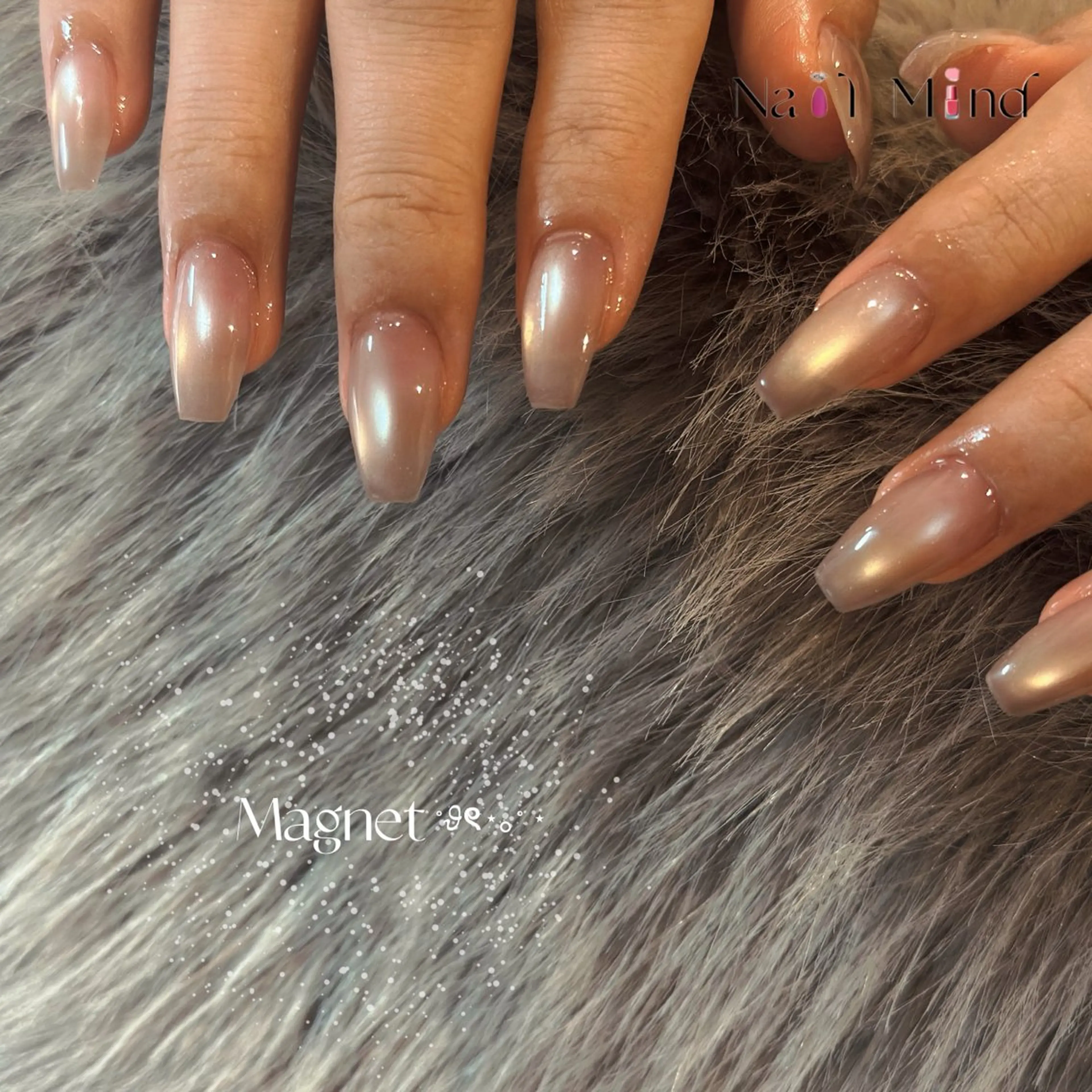 ネイル 氷ネイル・うるうるネイル マグネットネイル Nail Mind (NaONail）のネイルデザイン