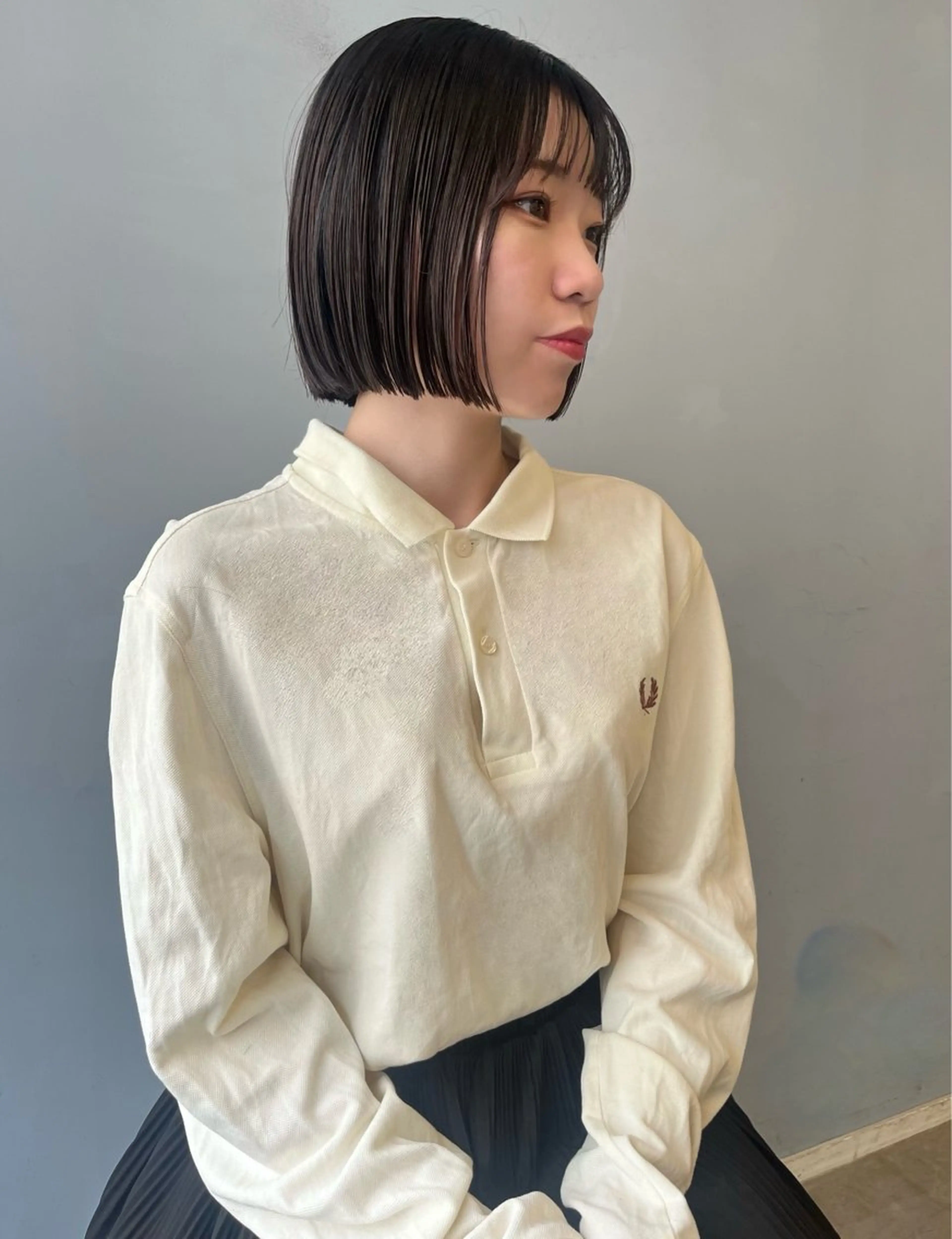 ミディアム 福井 莉帆のヘアスタイル