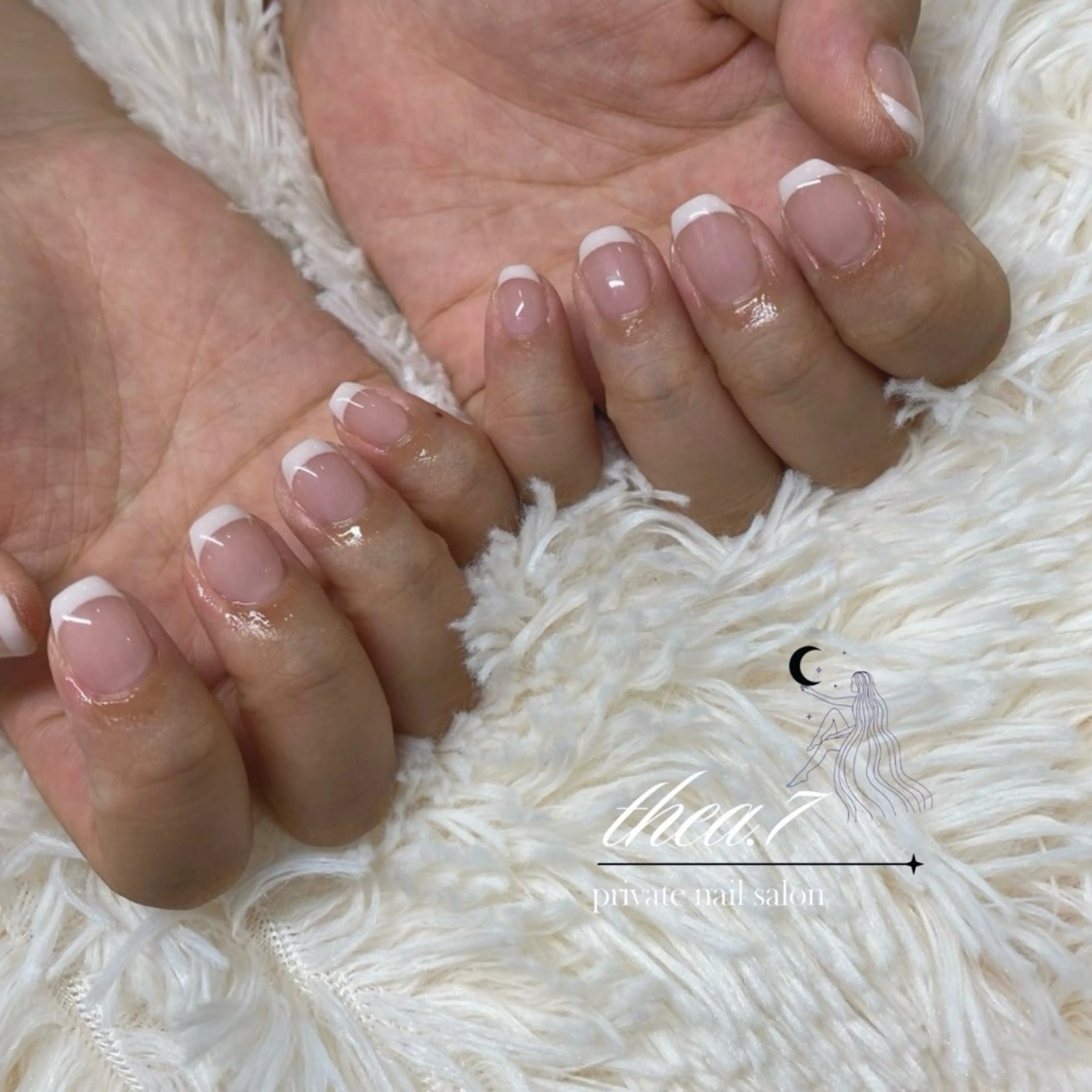 ネイル クリアネイル フレンチネイル ハンドネイル thea.7 【テアナ】のネイルデザイン