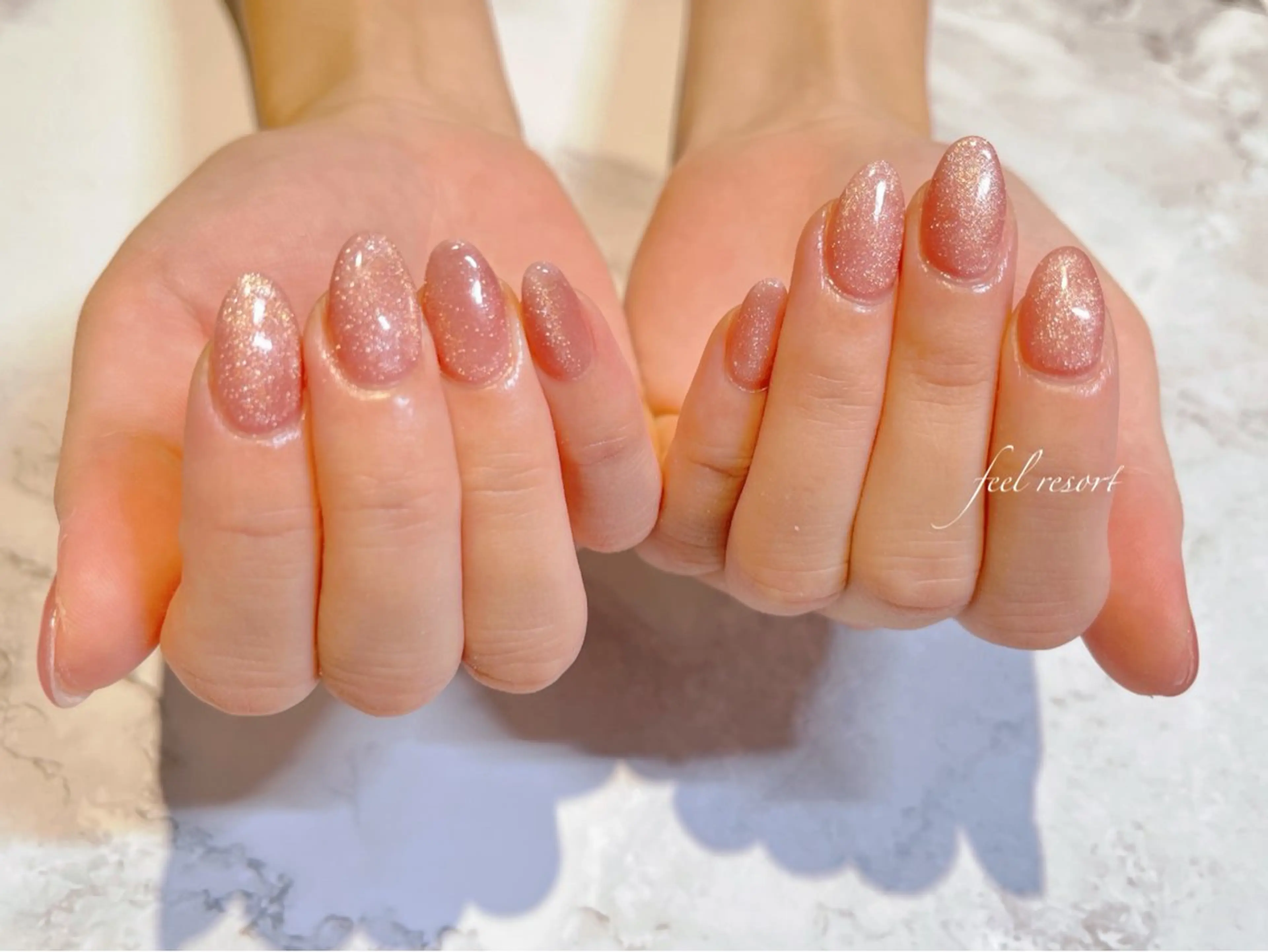 ネイル 長さ出し フットネイル フレンチネイル ジェルネイル ガラスフレンチ ハンドネイル Lien（リアン） 銀座駅6分のネイルデザイン