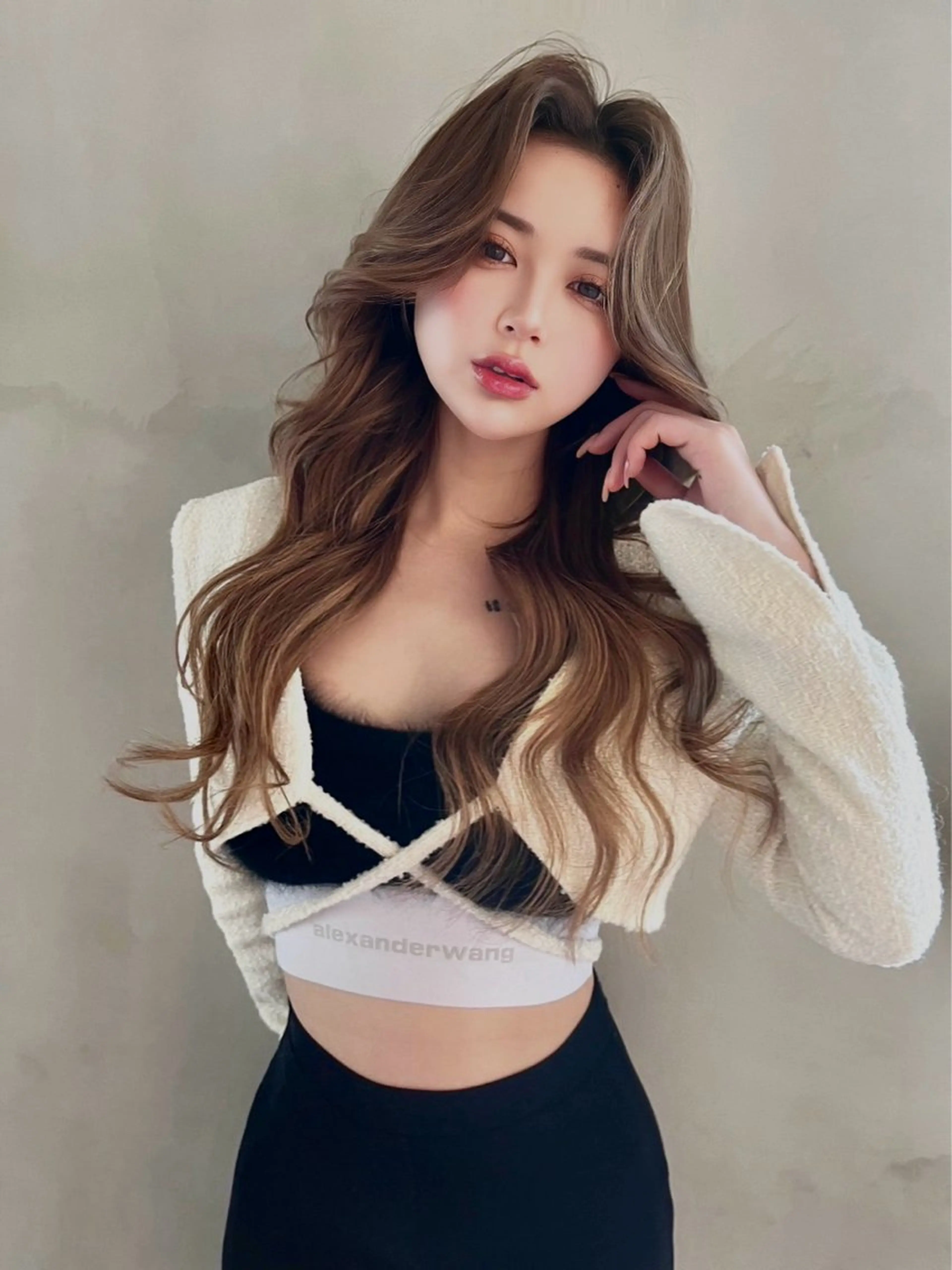 ロング 海野翔吾🇨🇳 ワンホンレイヤーのヘアスタイル