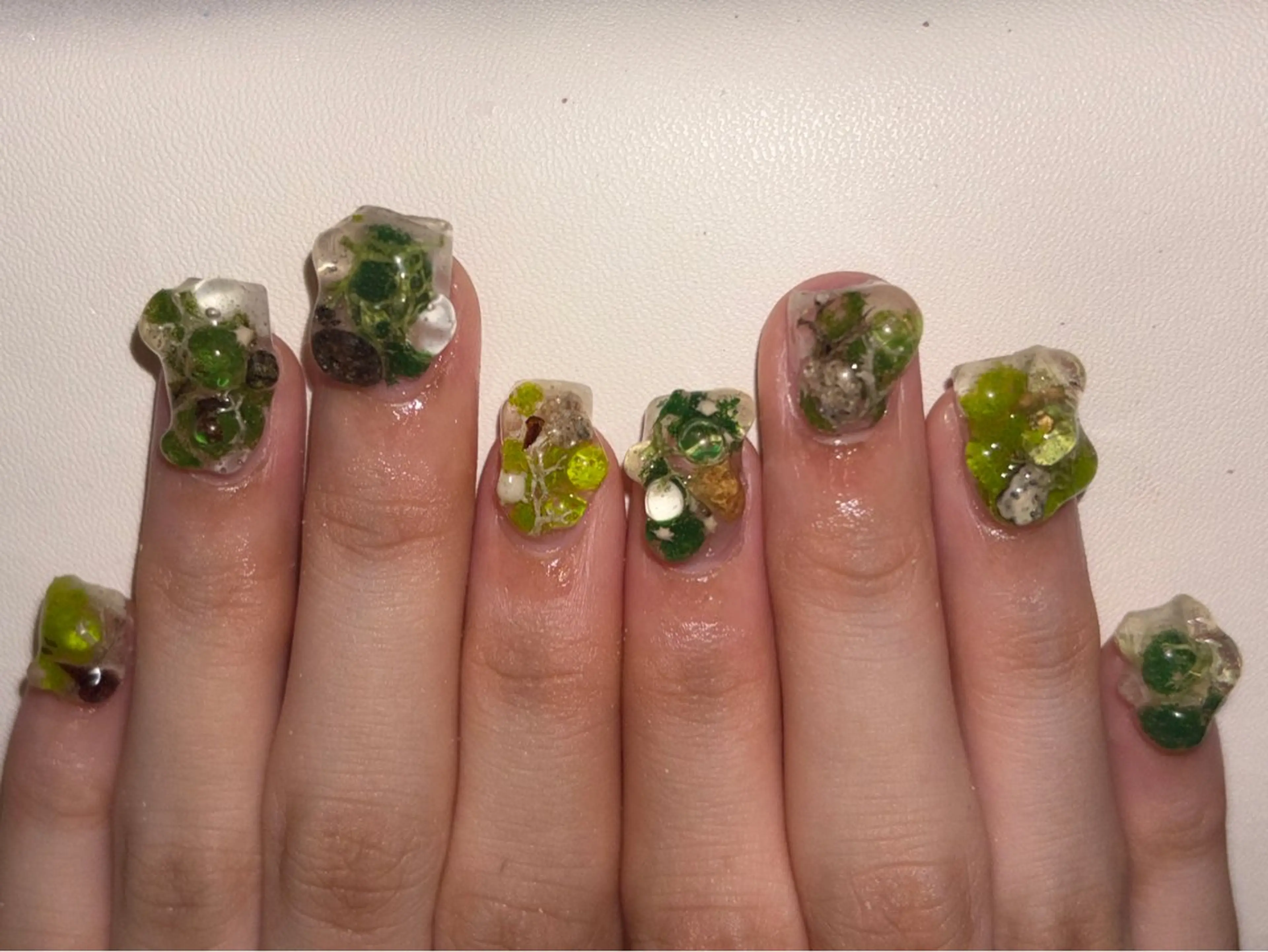 《オフなし／アート竹🏮》 おすすめ✳︎10本統一 もしくは 5本5本アート＋パーツつけ放題の写真