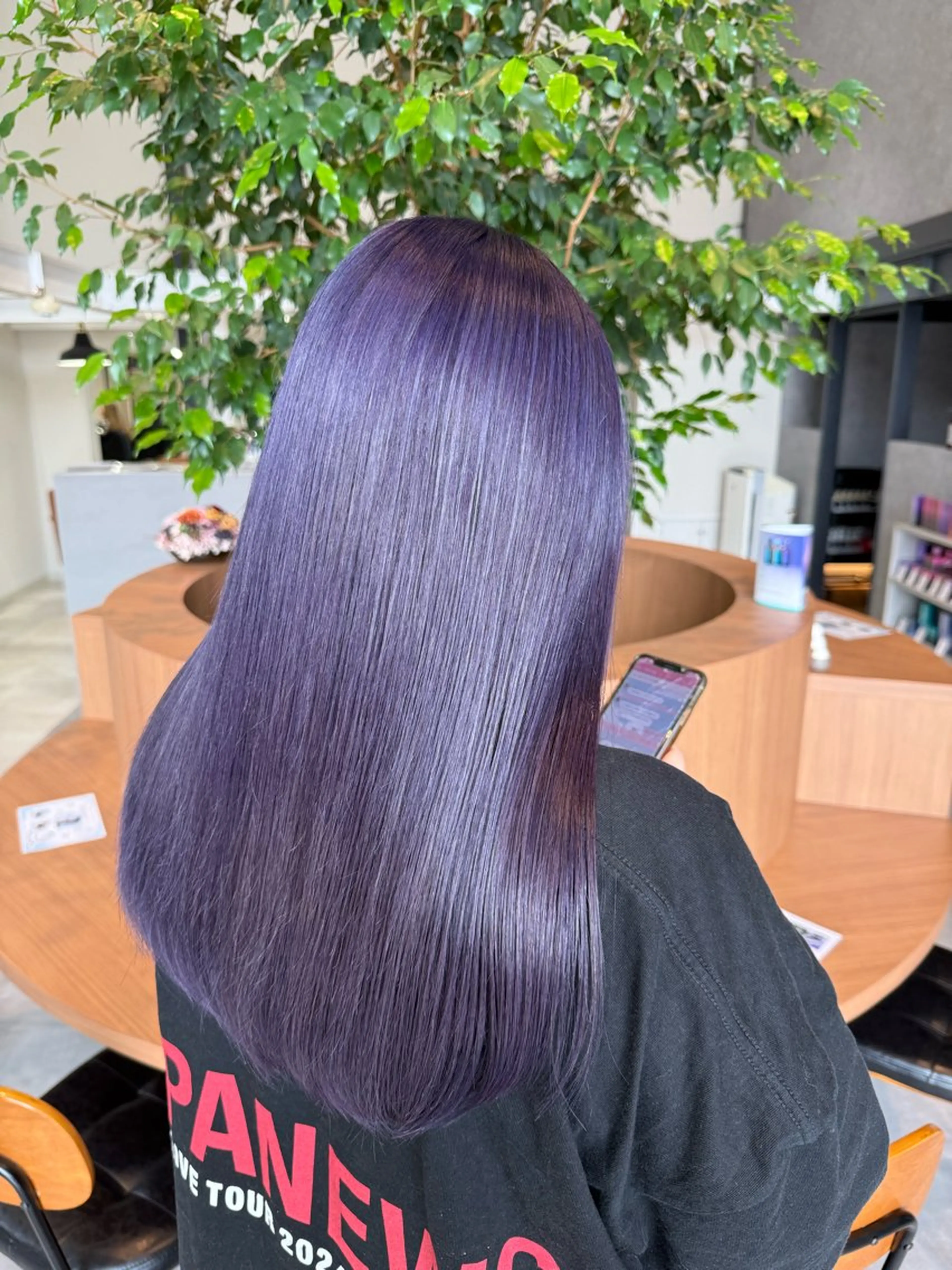 ロング カラー ラベンダーカラー パープルカラー ヘアカラー ayaka |トレンドヘアのヘアスタイル