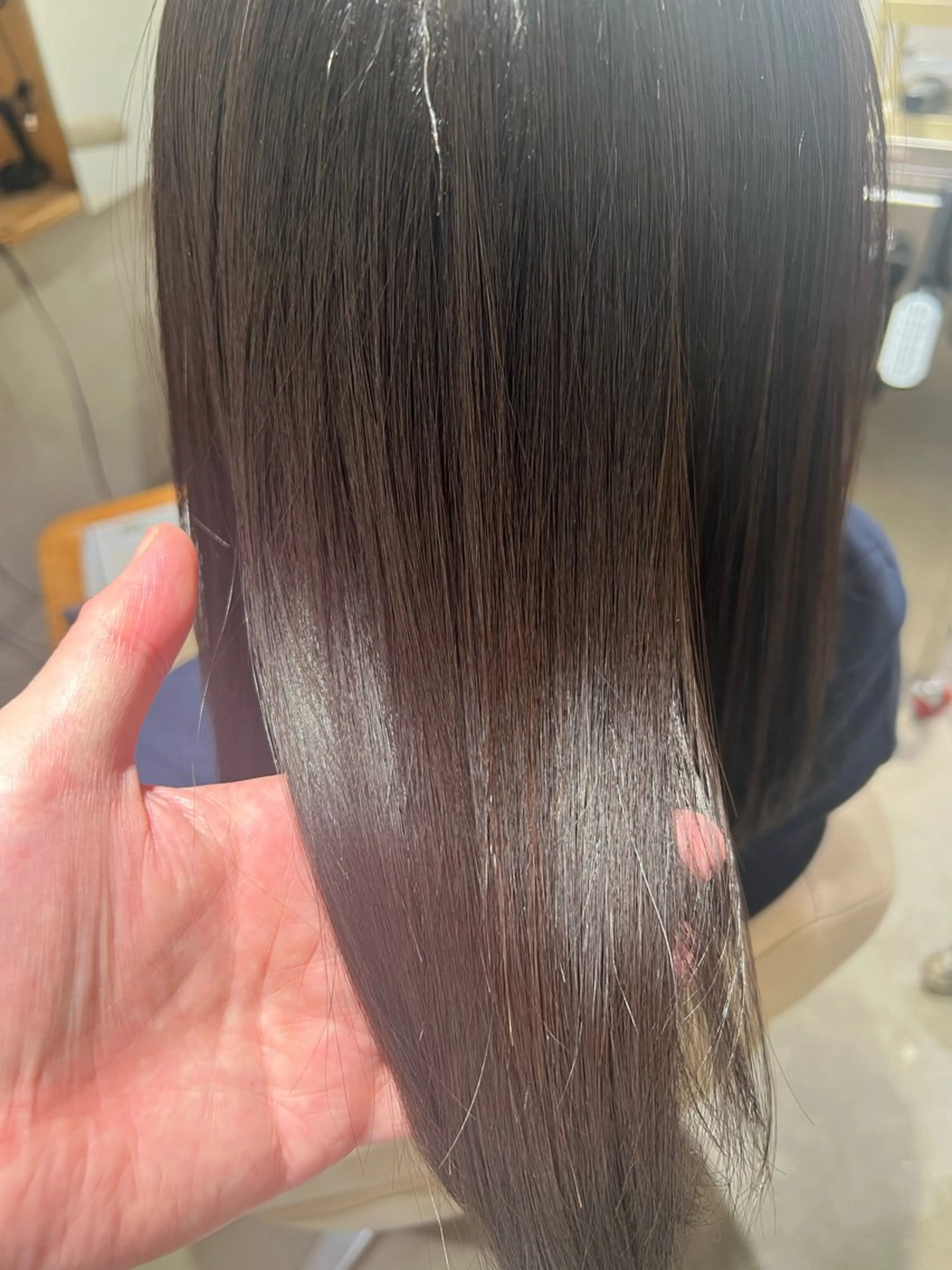 ミディアム 髪質改善 カット ヘアカラー 縮毛矯正 トリートメント 木村 創造🌟 デザインカラーお任せのヘアスタイル