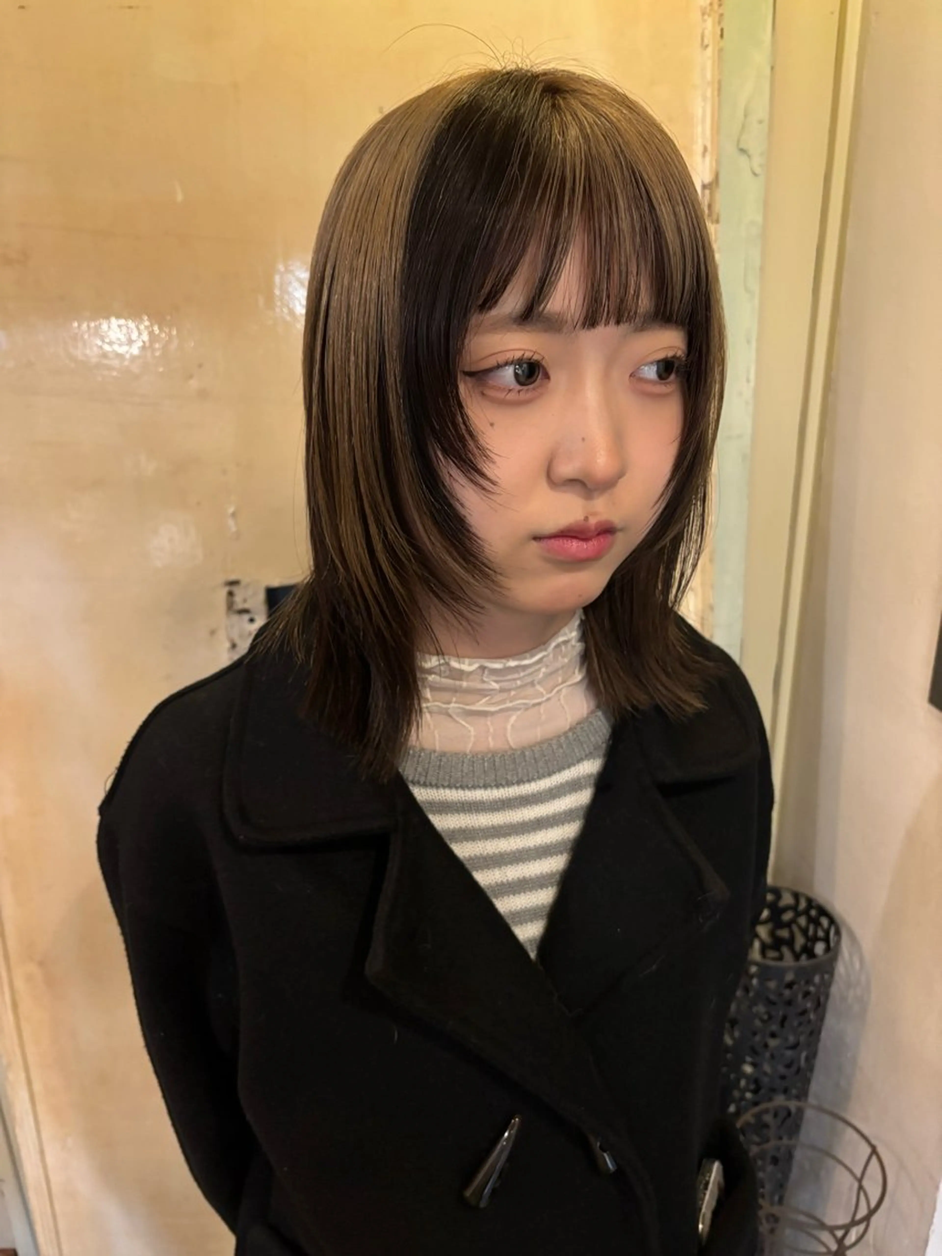 ミディアム ヘアカラー ヒラカホ/目黒/ ブリーチ/似合わせのヘアスタイル