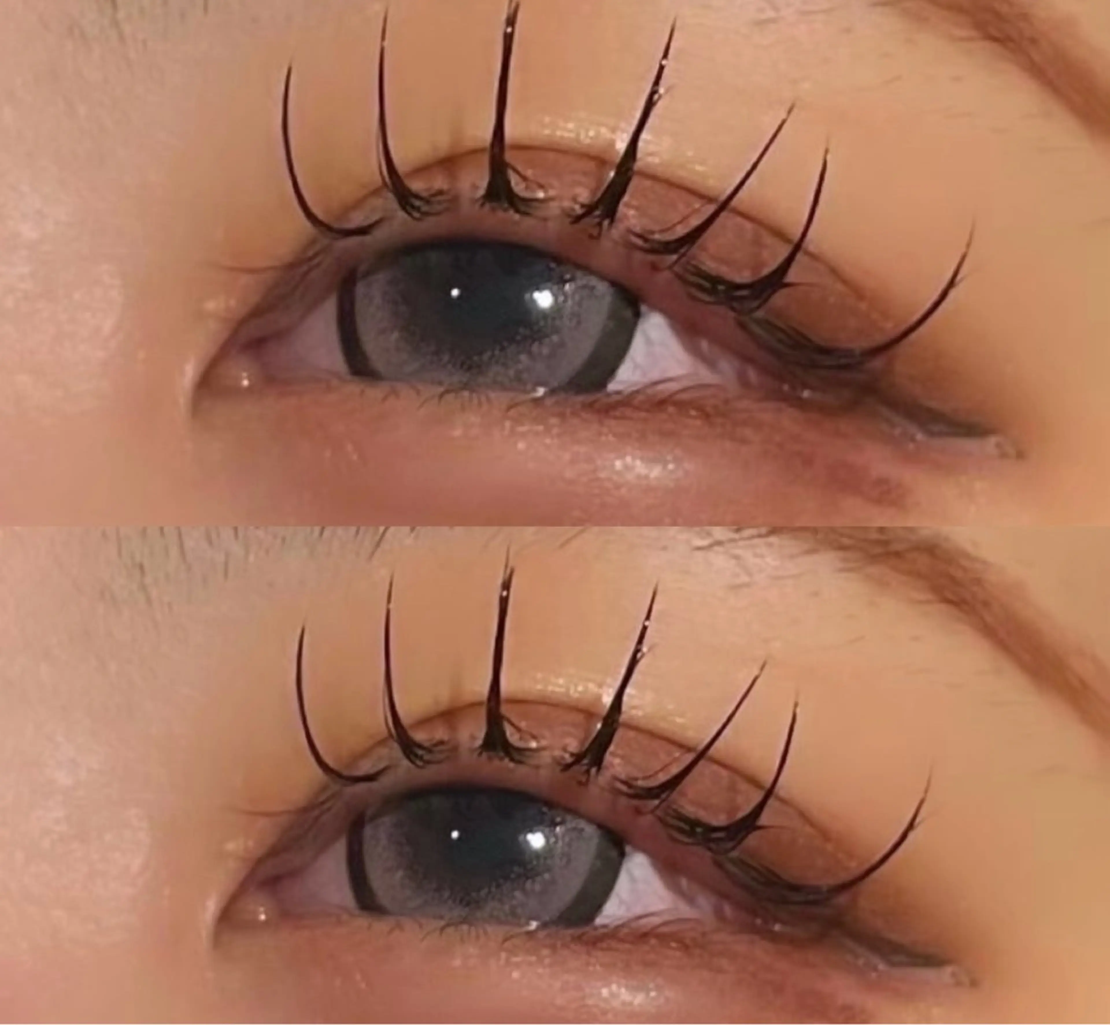 マツエク・マツパ キュート eve🐰束間まつ毛 /透明感カラーのヘアスタイル