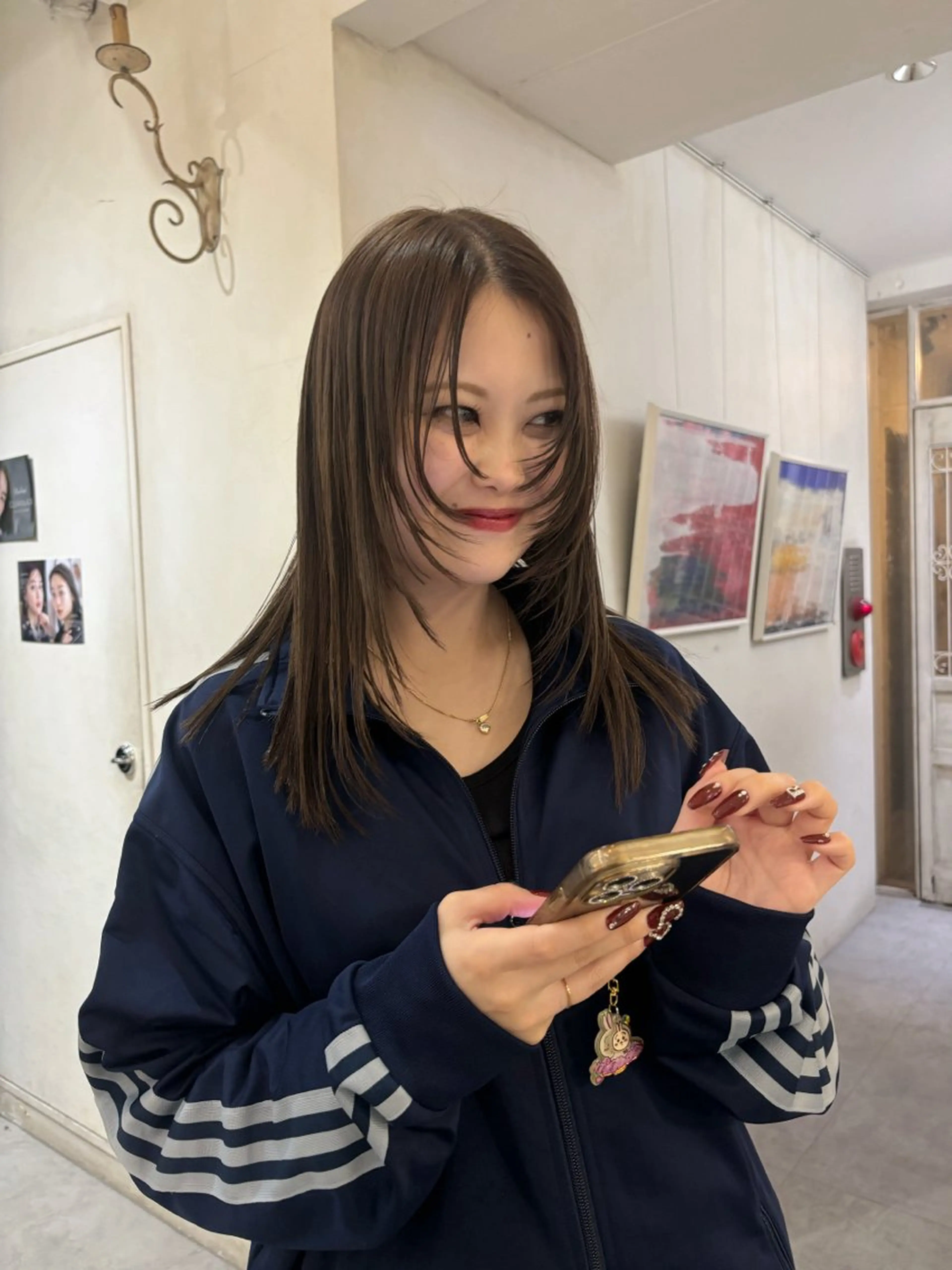 セミロング カラー asuka/似合わせ /レイヤー/暖色のヘアスタイル