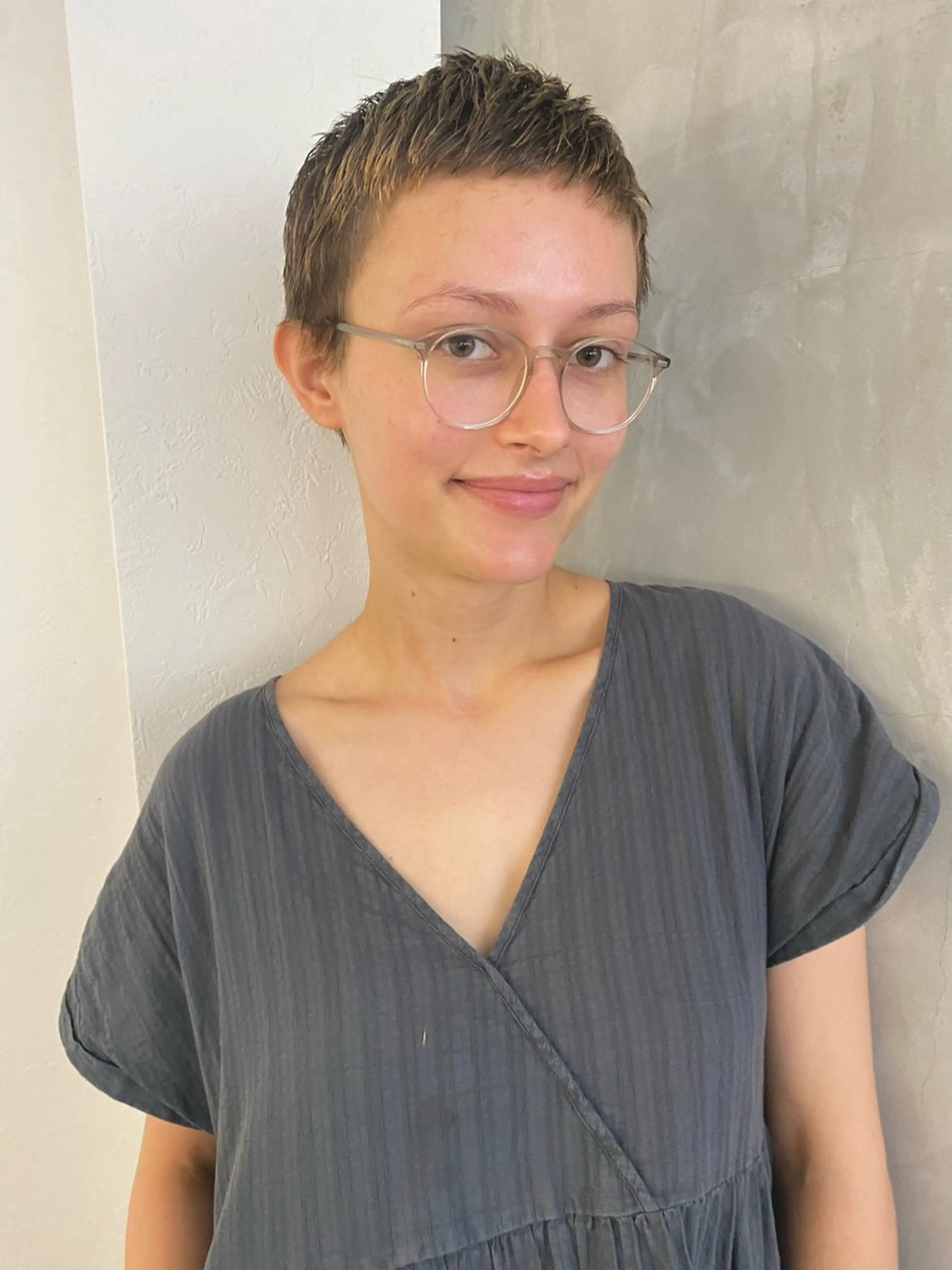 ショート ベリーショート ショートヘア カット 森貴裕/ベージュ/ パーマ/オリーブのヘアスタイル