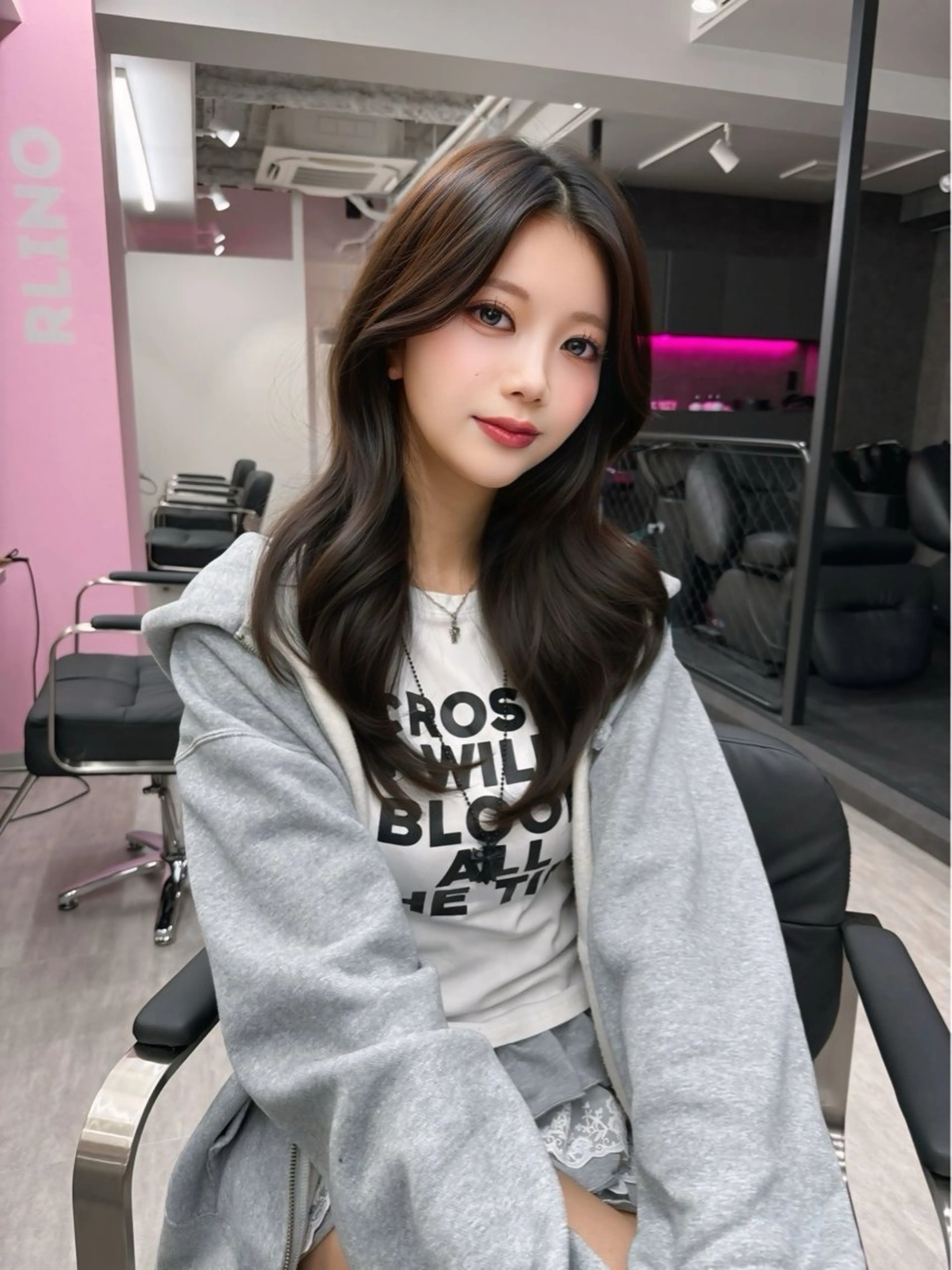 ロング カラー ヘアアレンジ Kd /名古屋カラーモデルのヘアスタイル