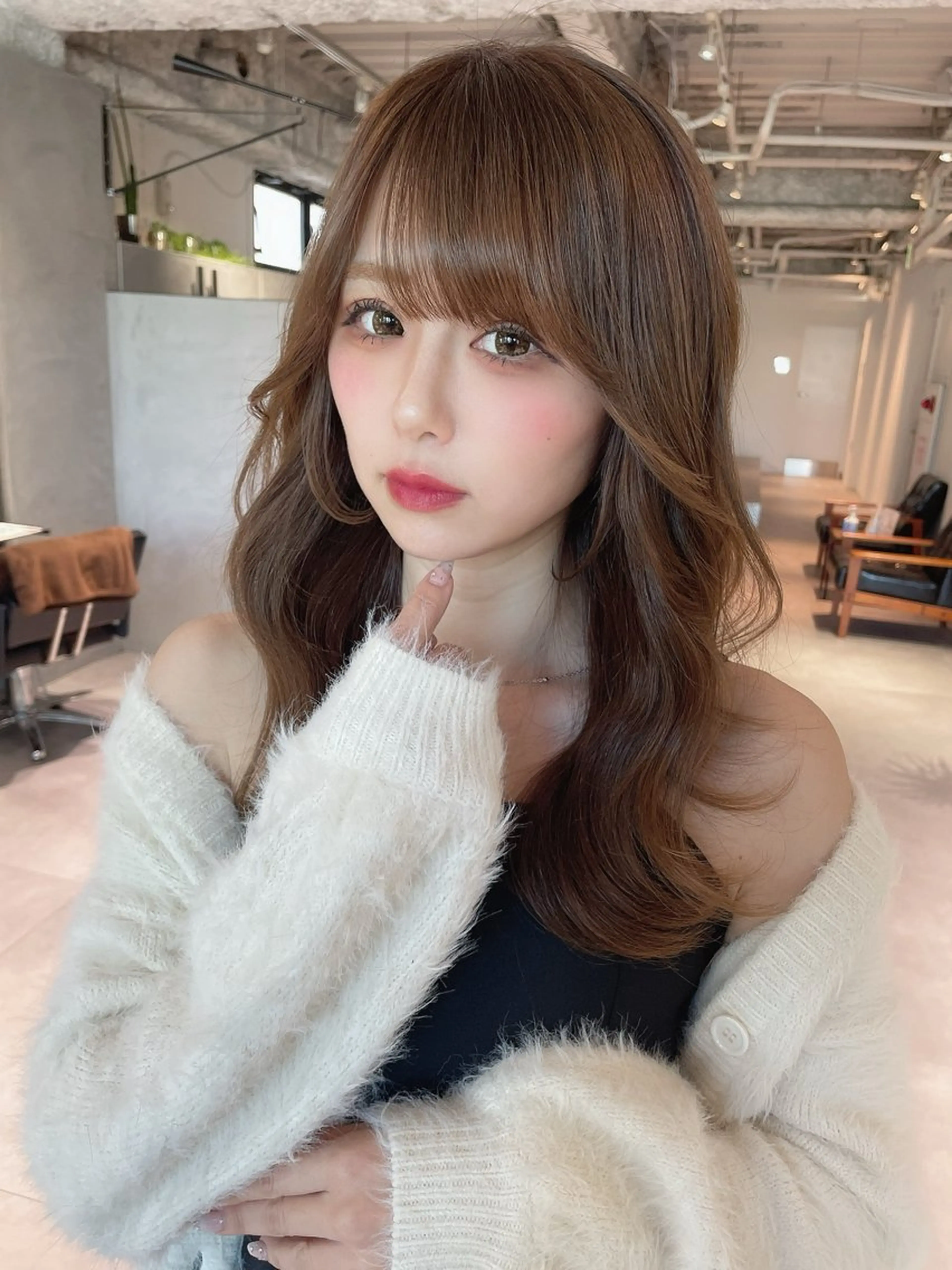 セミロング カラー 髪質改善 韓国風ヘア 似合わせカット カット ヘアカラー トリートメント ♦️髪質改善♦️ 【CHERIM】福島のヘアスタイル