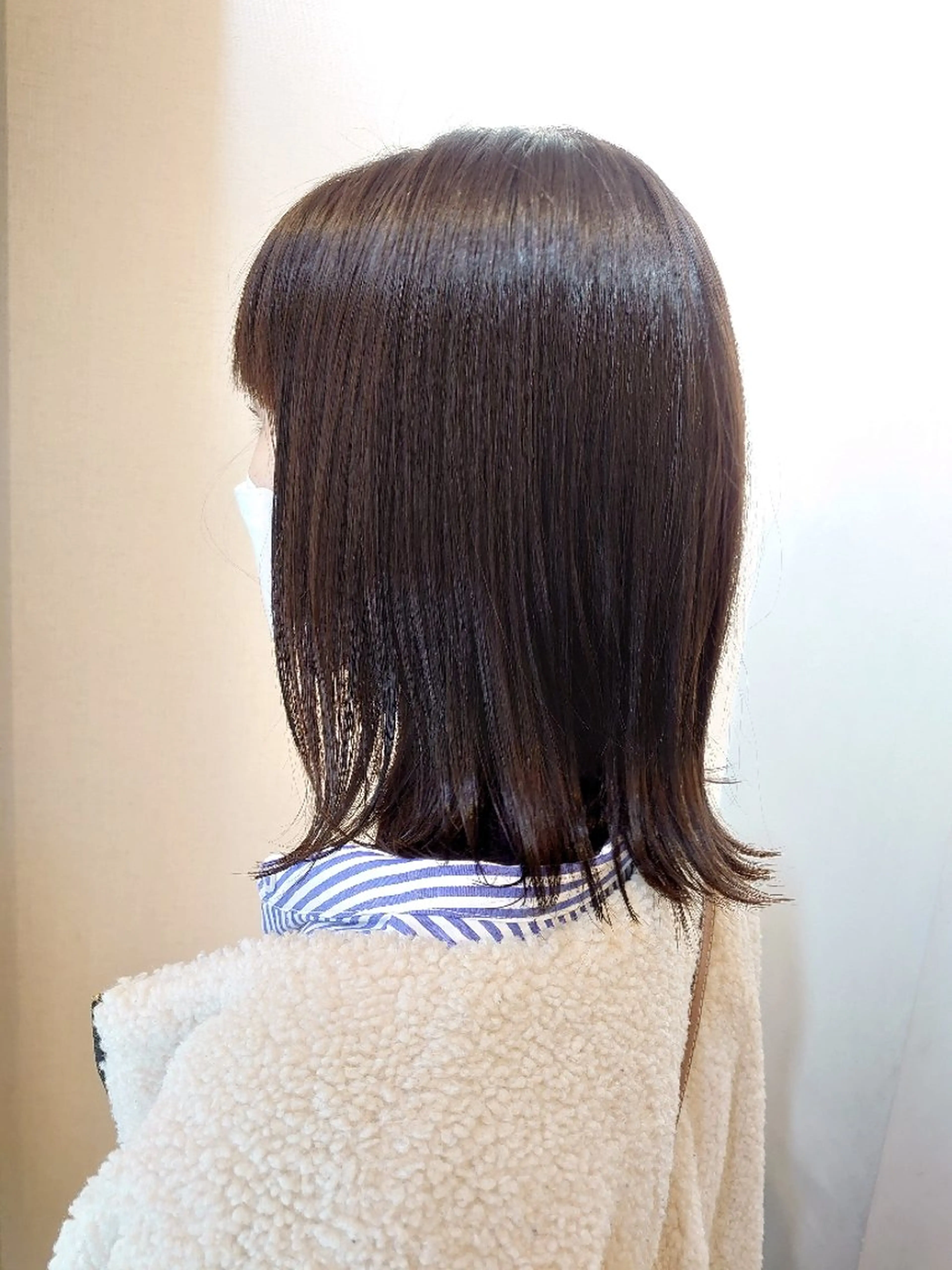 セミロング 縮毛矯正 小田川 竜也のヘアスタイル