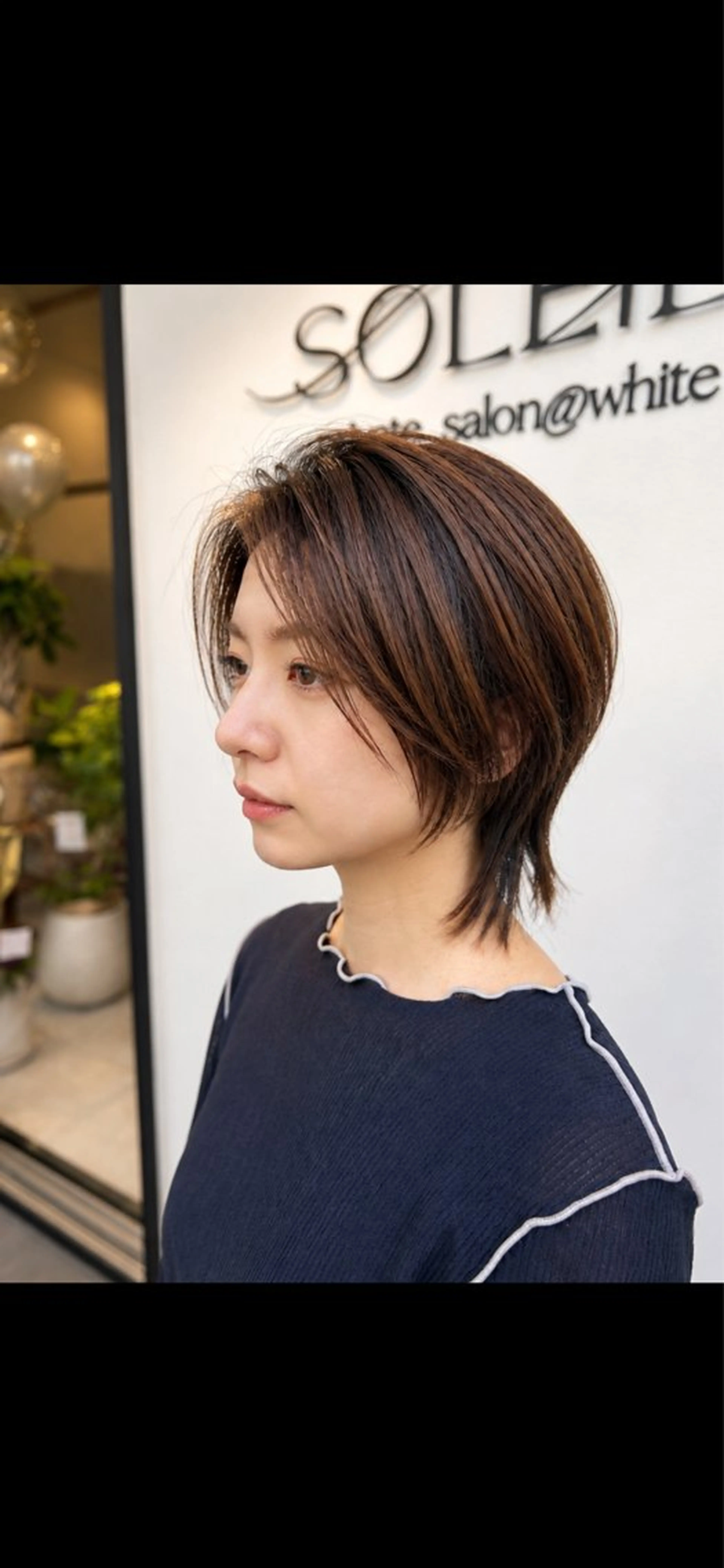 ショート ボブ 髪質改善 レイヤーカット ショートヘア カット トリートメント ヘッドスパ 久木原 ゆりのヘアスタイル