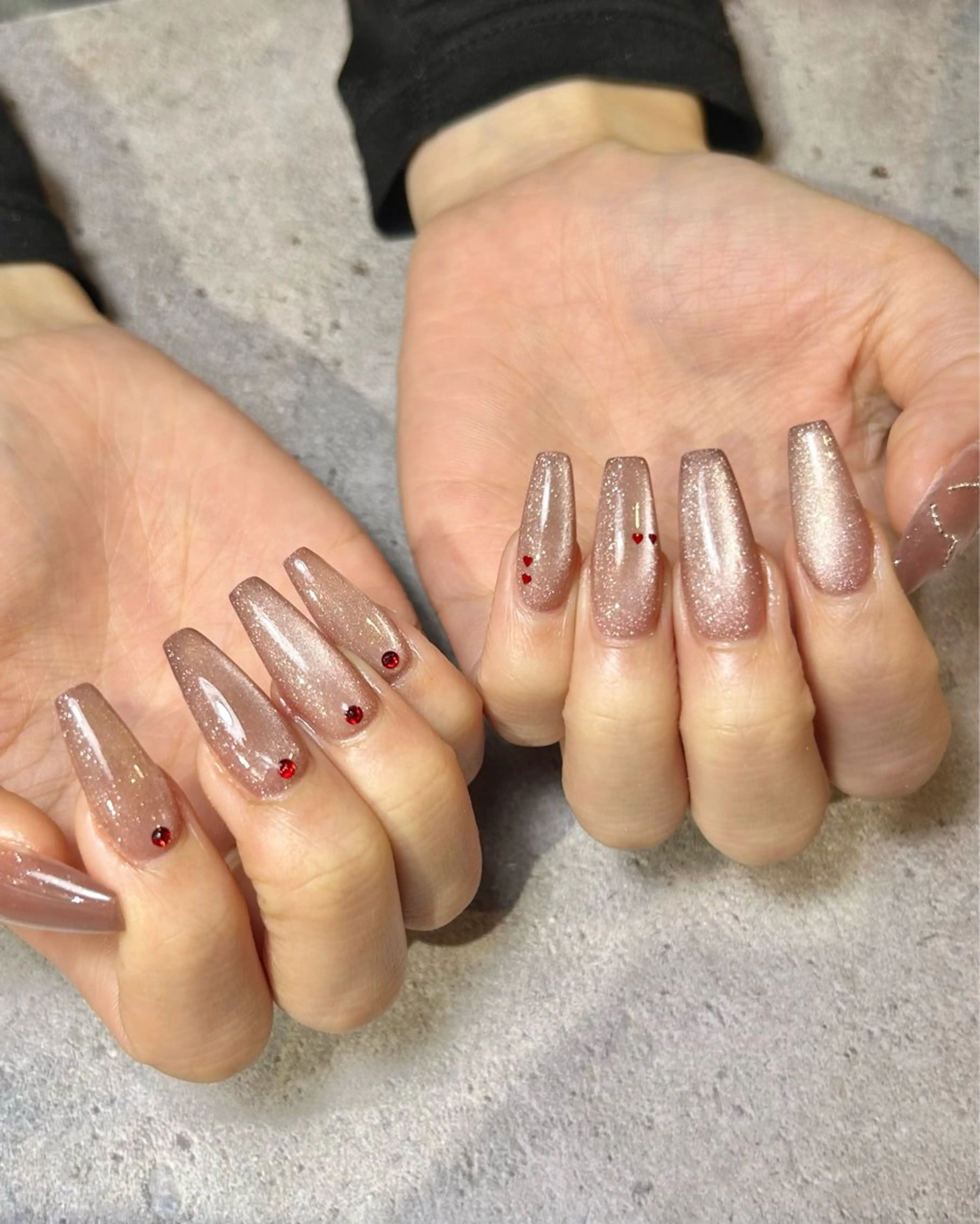 ネイル フラッシュネイル フラッシュマグ 持ち込み スカルプネイル ハンドネイル Reflection marikoのネイルデザイン