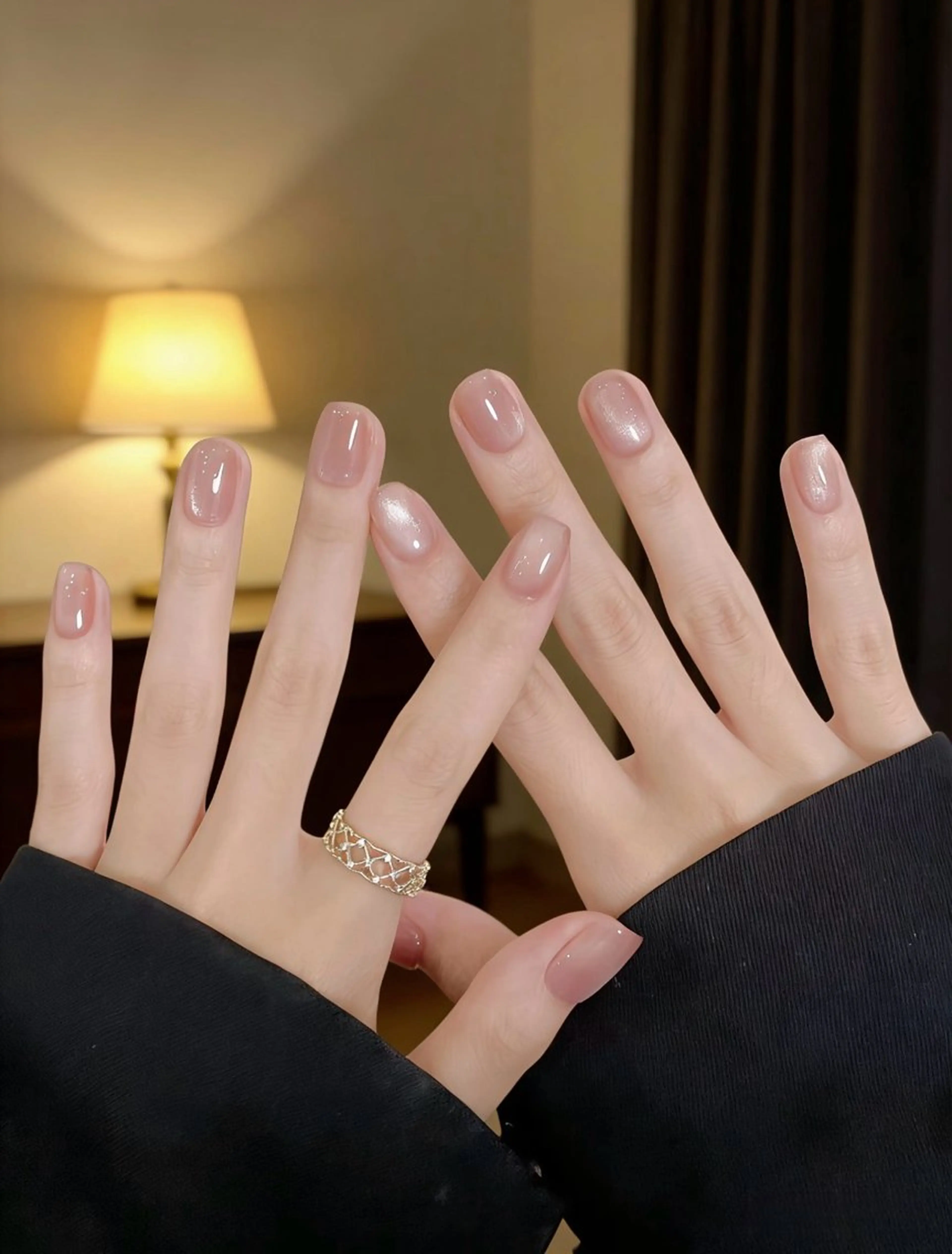 ネイル アートネイル オーロラネイル クリアネイル 長さ出し フレンチネイル ハンドネイル 佐藤 笹のネイルデザイン