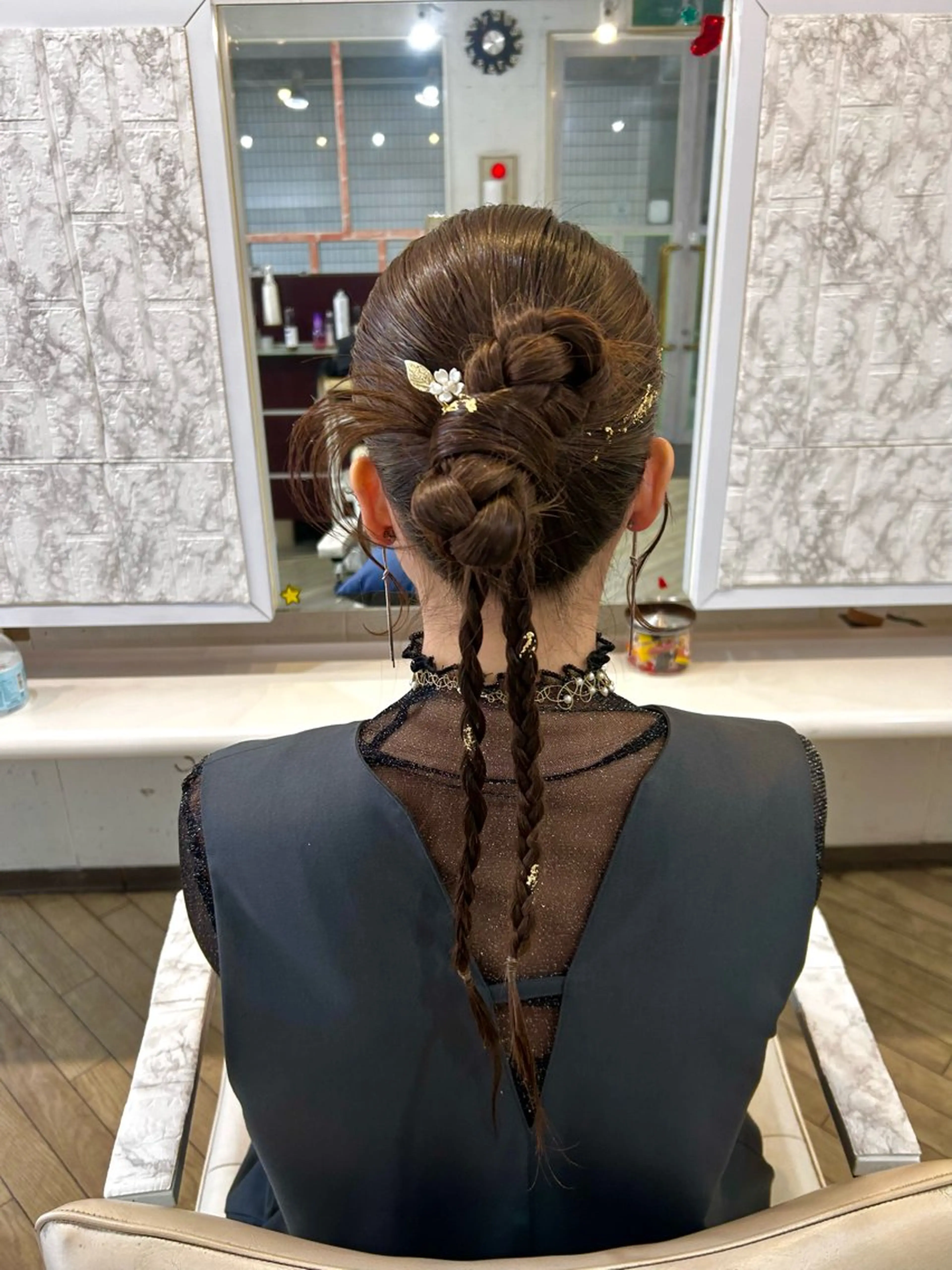 ロング ヘアセット konomi⛓🩶 カラー/ヘアアレンジのヘアスタイル