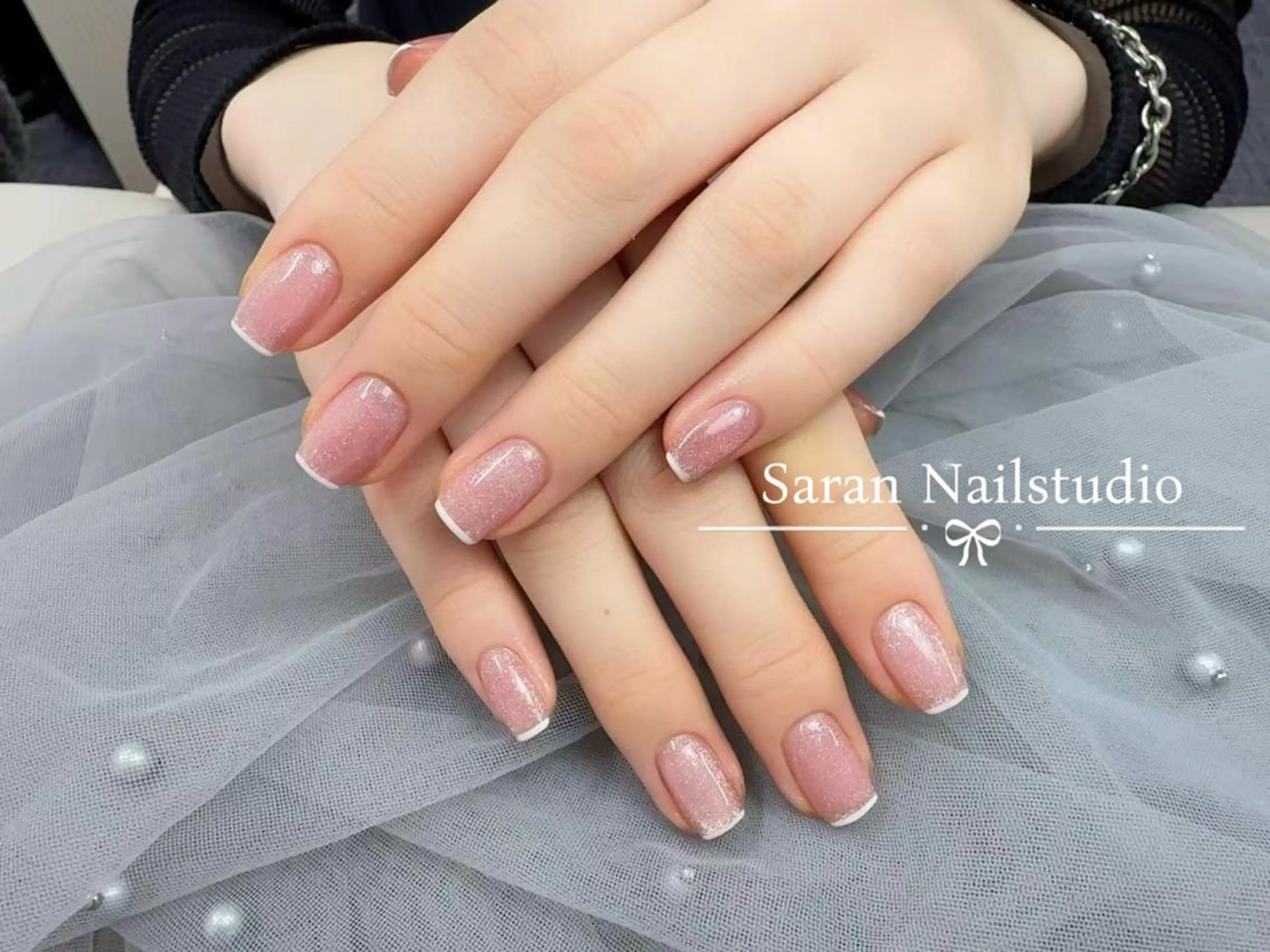 ネイル チークネイル 長さ出し フットネイル フレンチネイル ジェルネイル Saran Nailstudioのネイルデザイン