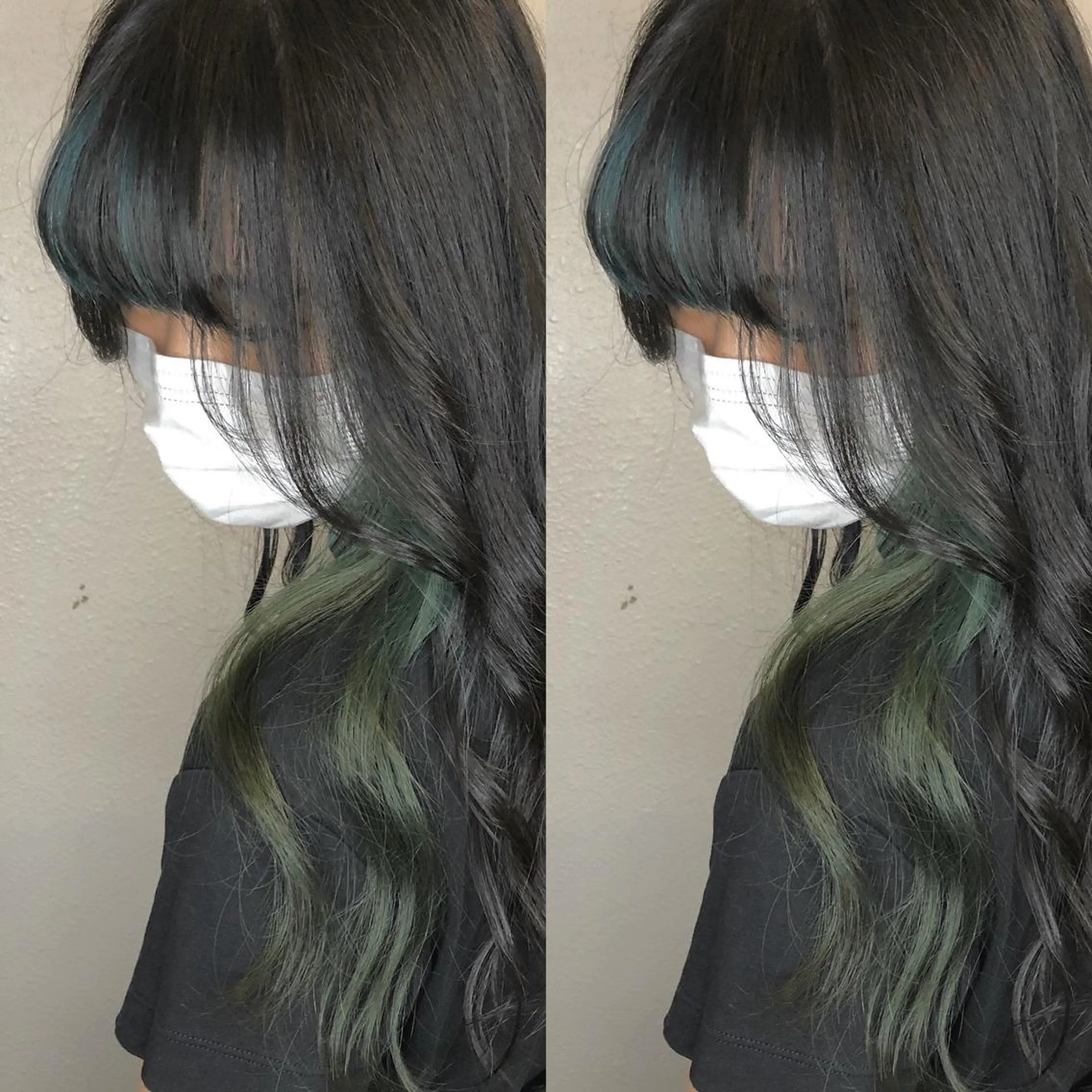 ロング カラー ブリーチ インナーカラー あさだ しゅうたろうのヘアスタイル