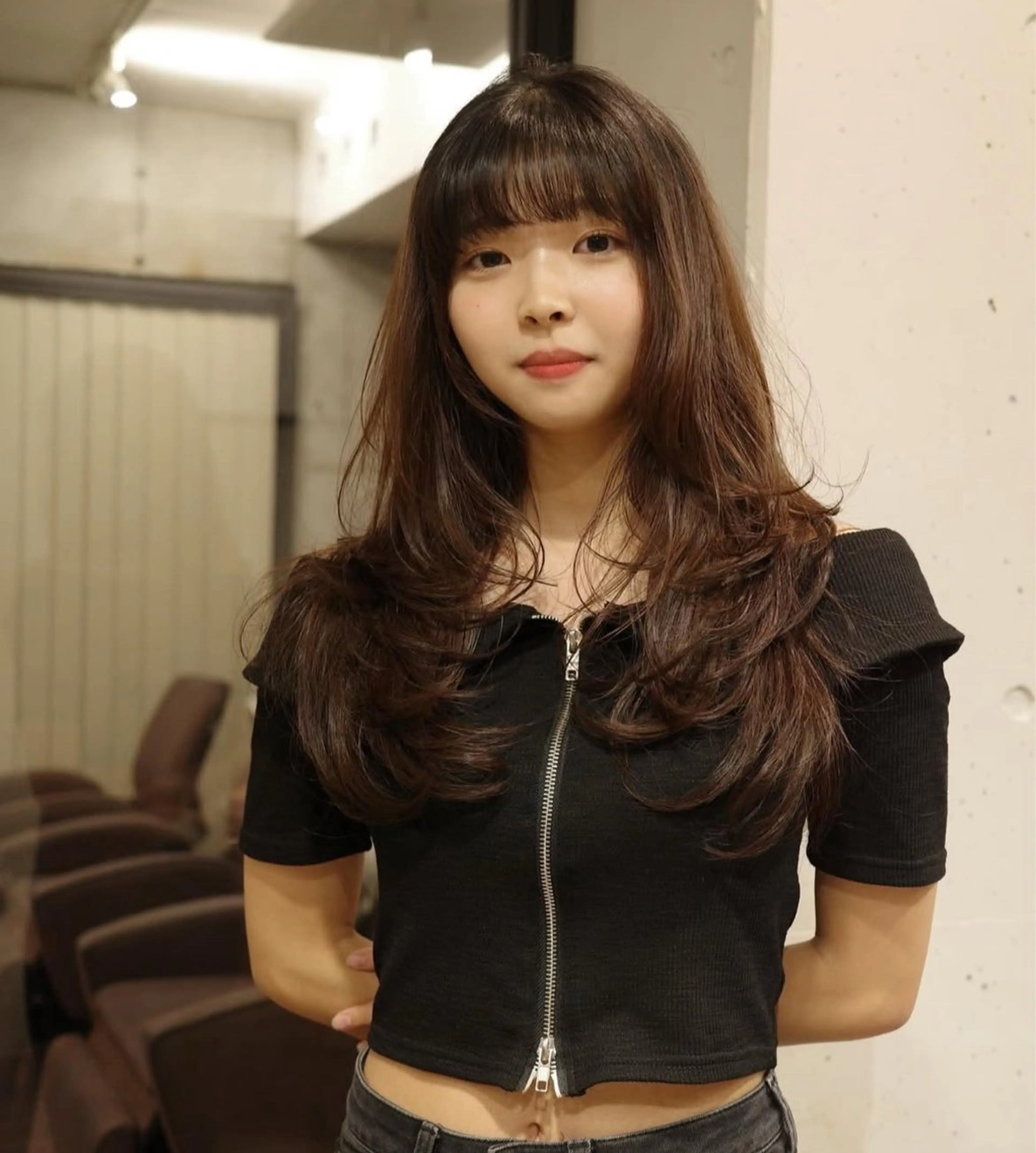 セミロング 柚音 nero hairのヘアスタイル