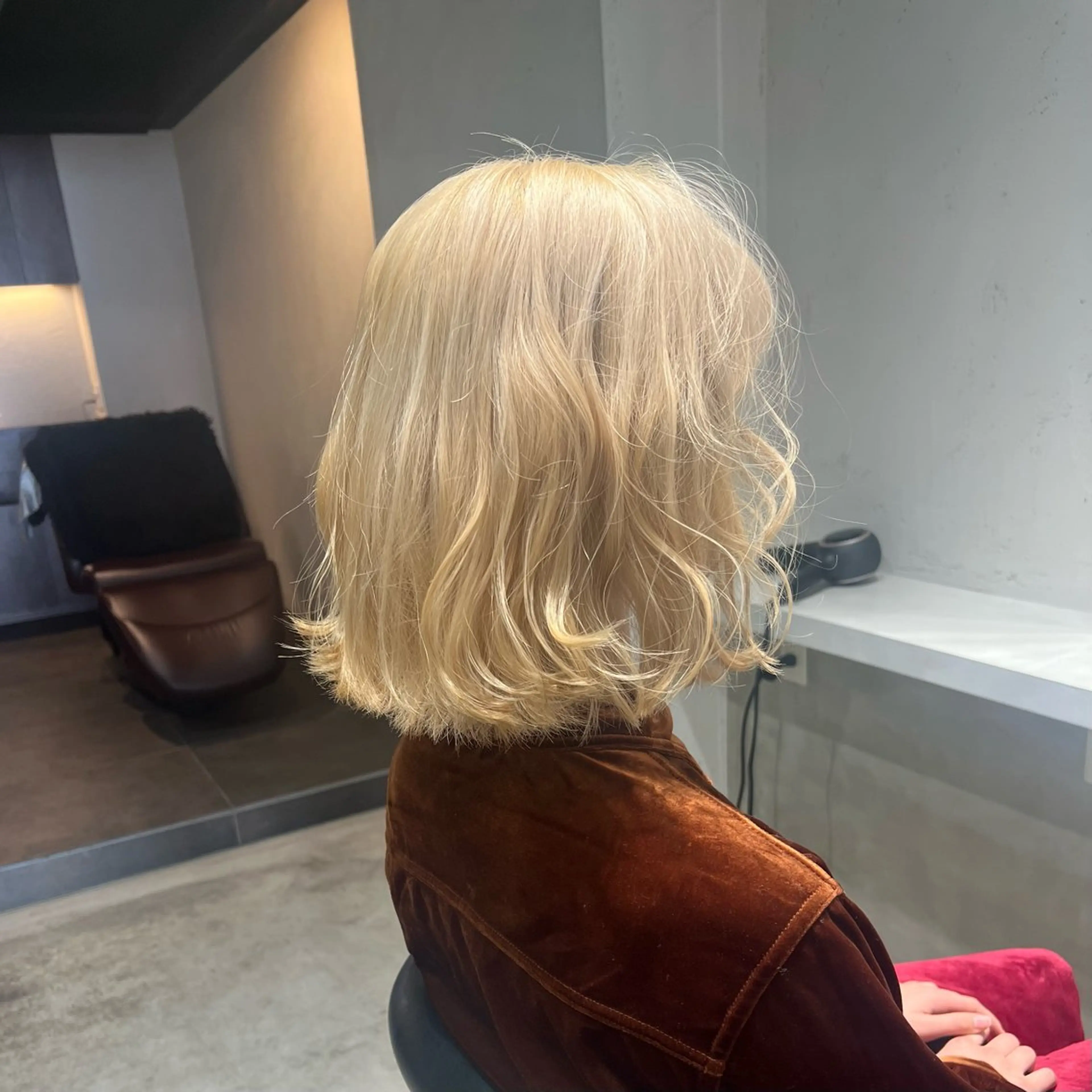 ミディアム ヘアカラー トリートメント 名古屋/落ちる黒 黒染め落としのヘアスタイル