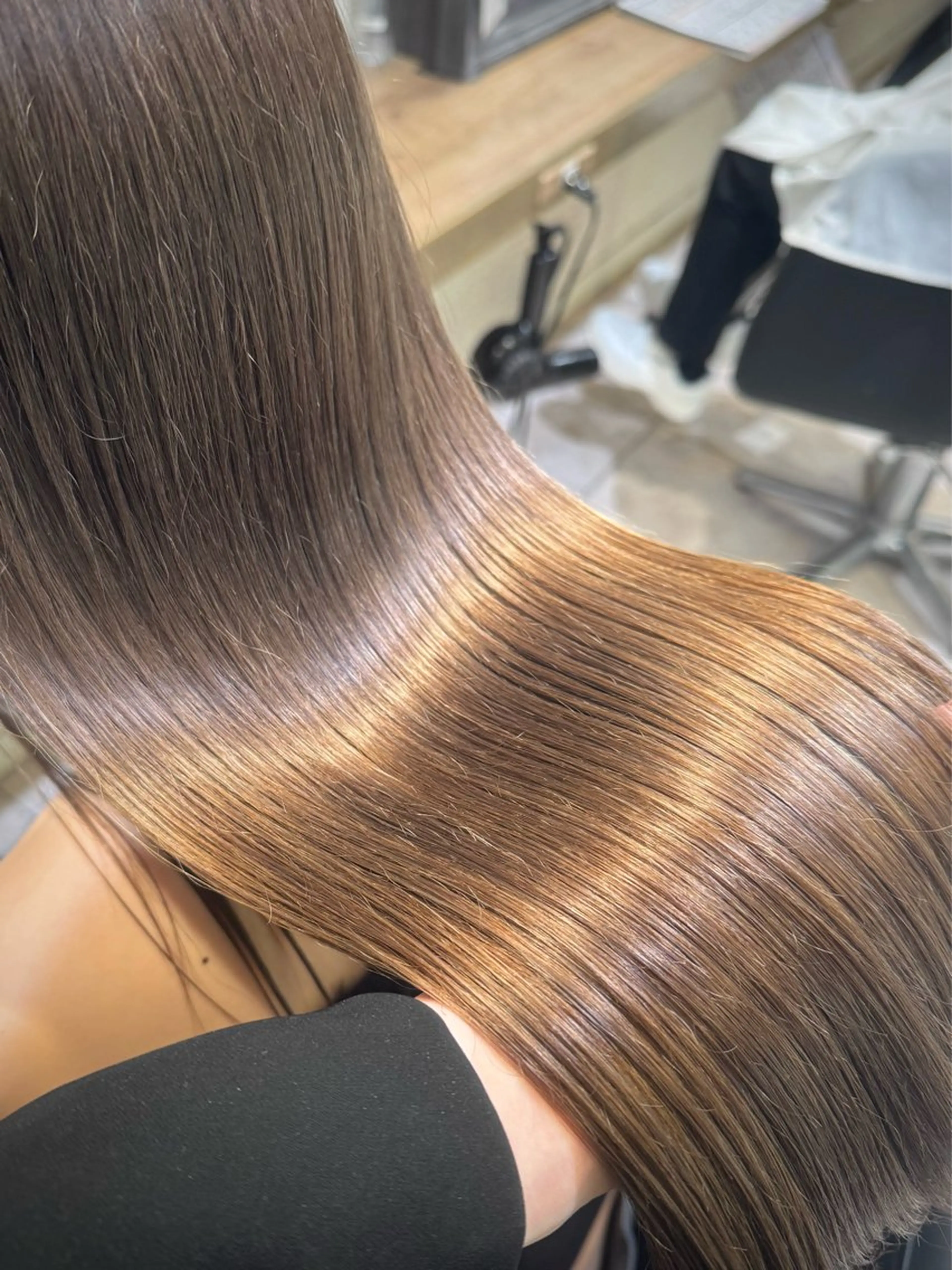 ロング カラー さら艶レイヤーカット 🩶Suzuneのヘアスタイル