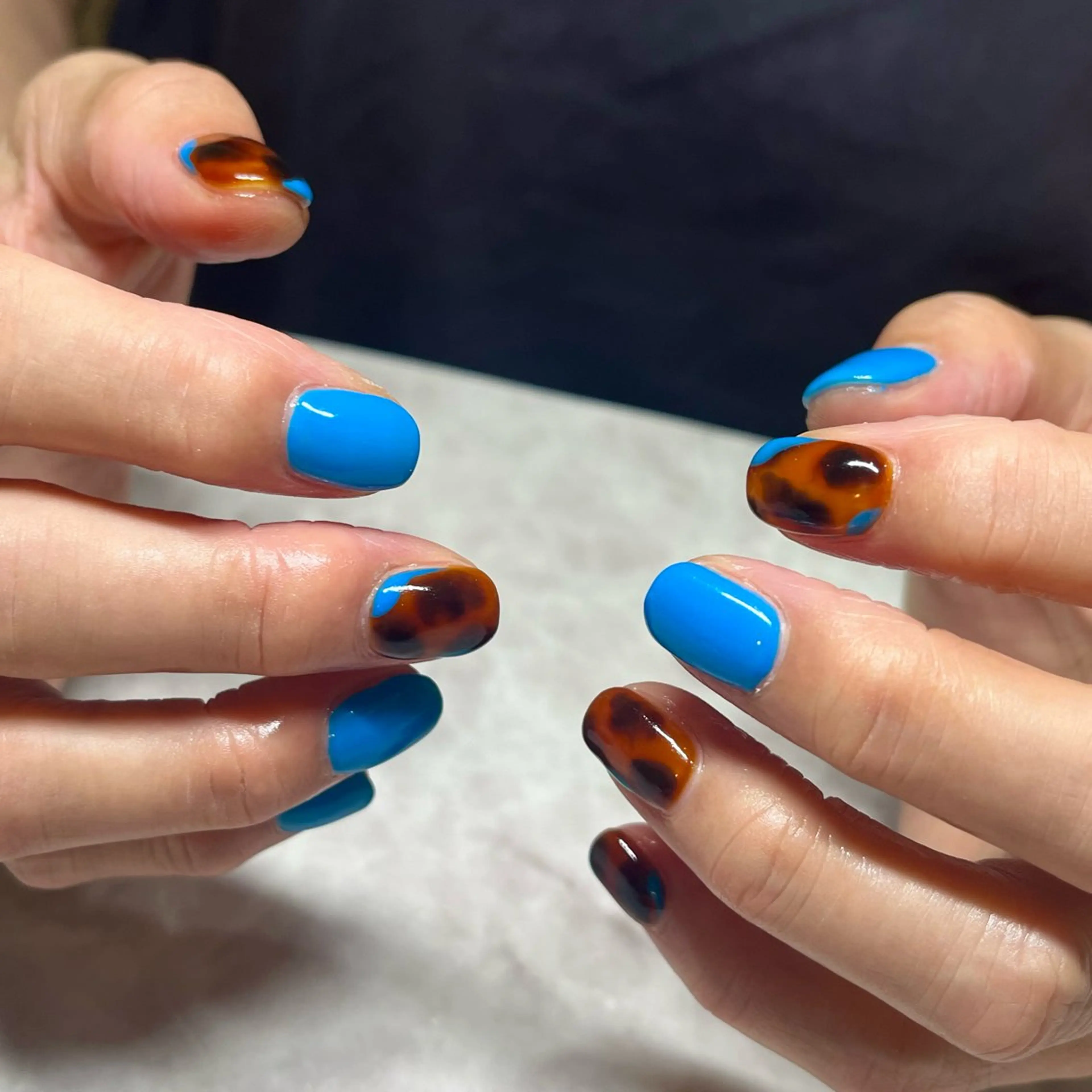 ネイル アートネイル べっ甲ネイル ハンドネイル nail bar Ete-lotoのネイルデザイン