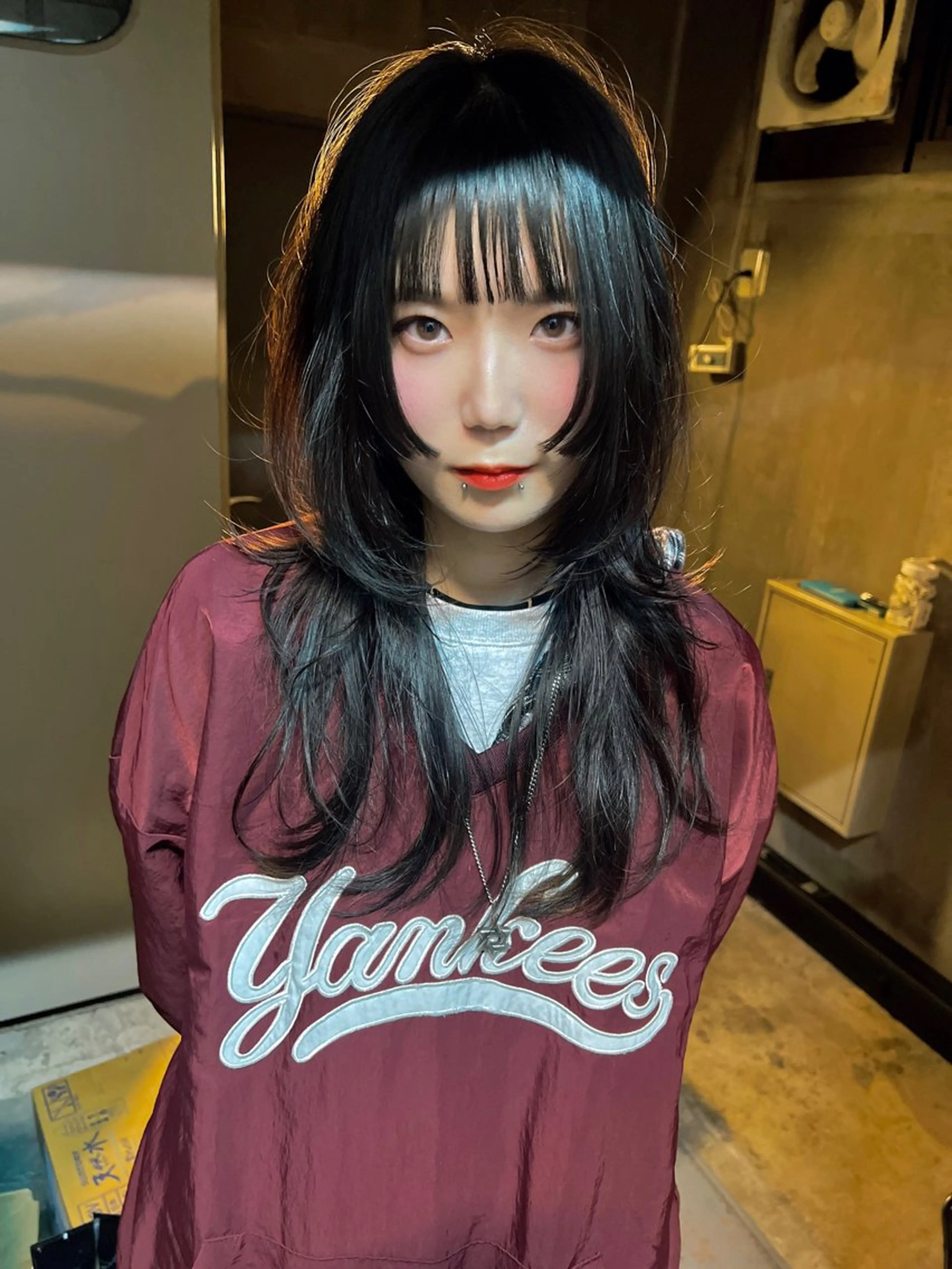 セミロング 【ロングウルフカット 姫カット】伊藤裕哉のヘアスタイル