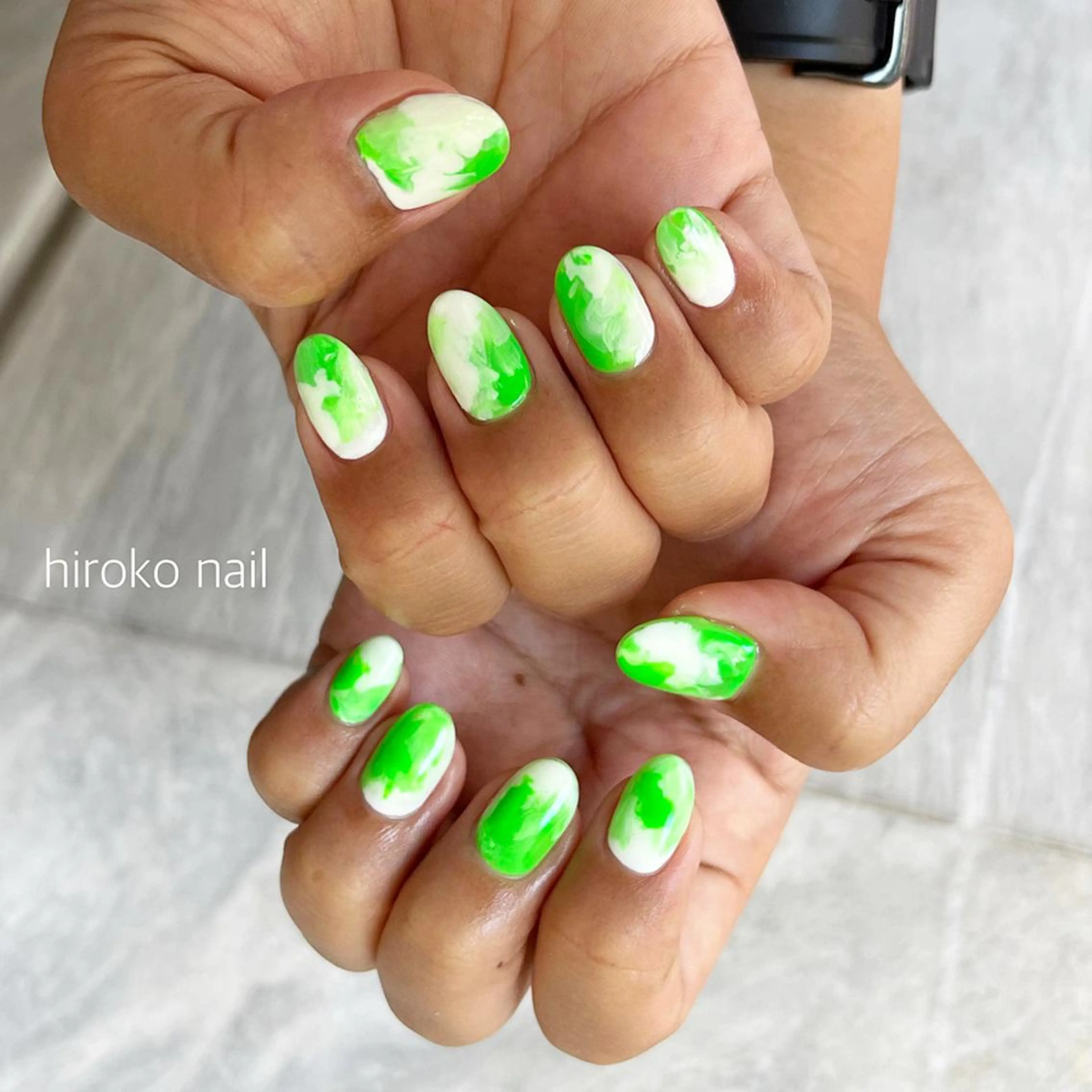 ミディアム ネイル hiroko nailのネイルデザイン