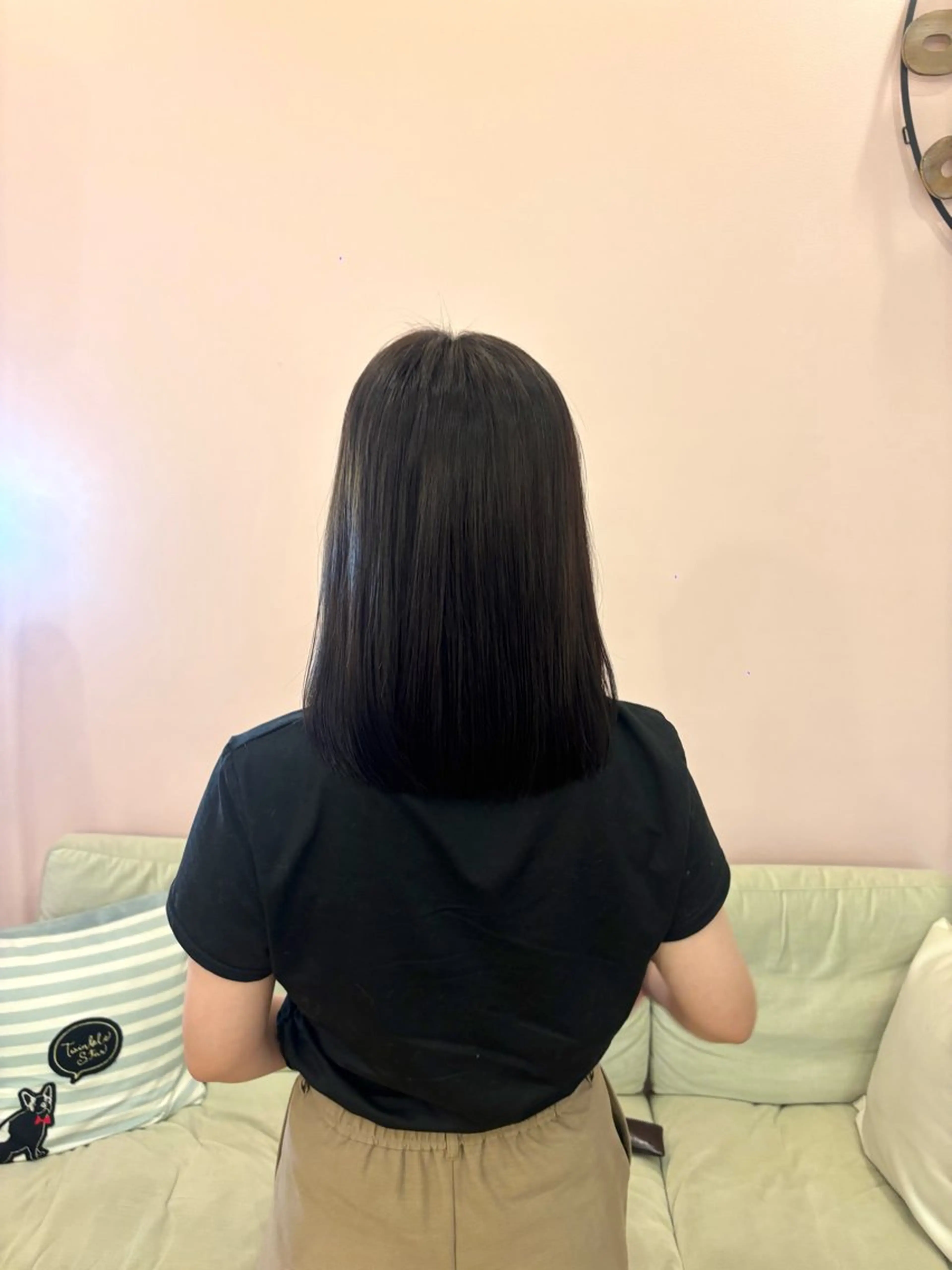 ミディアム 髪質改善縮毛５０％ OFF/吉田 響歌♡のヘアスタイル