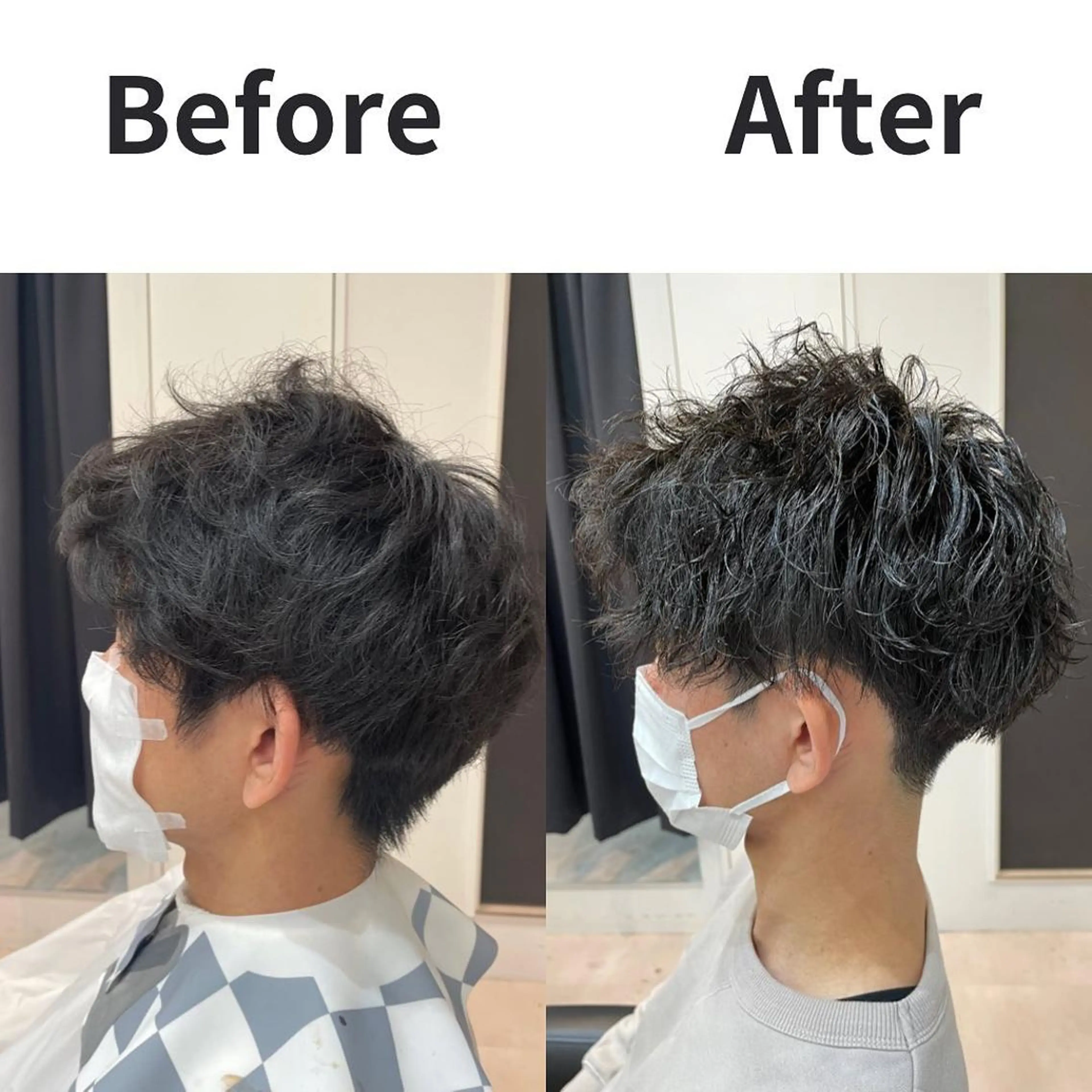 ショート 髪質改善× 白髪ぼかし溝江のヘアスタイル