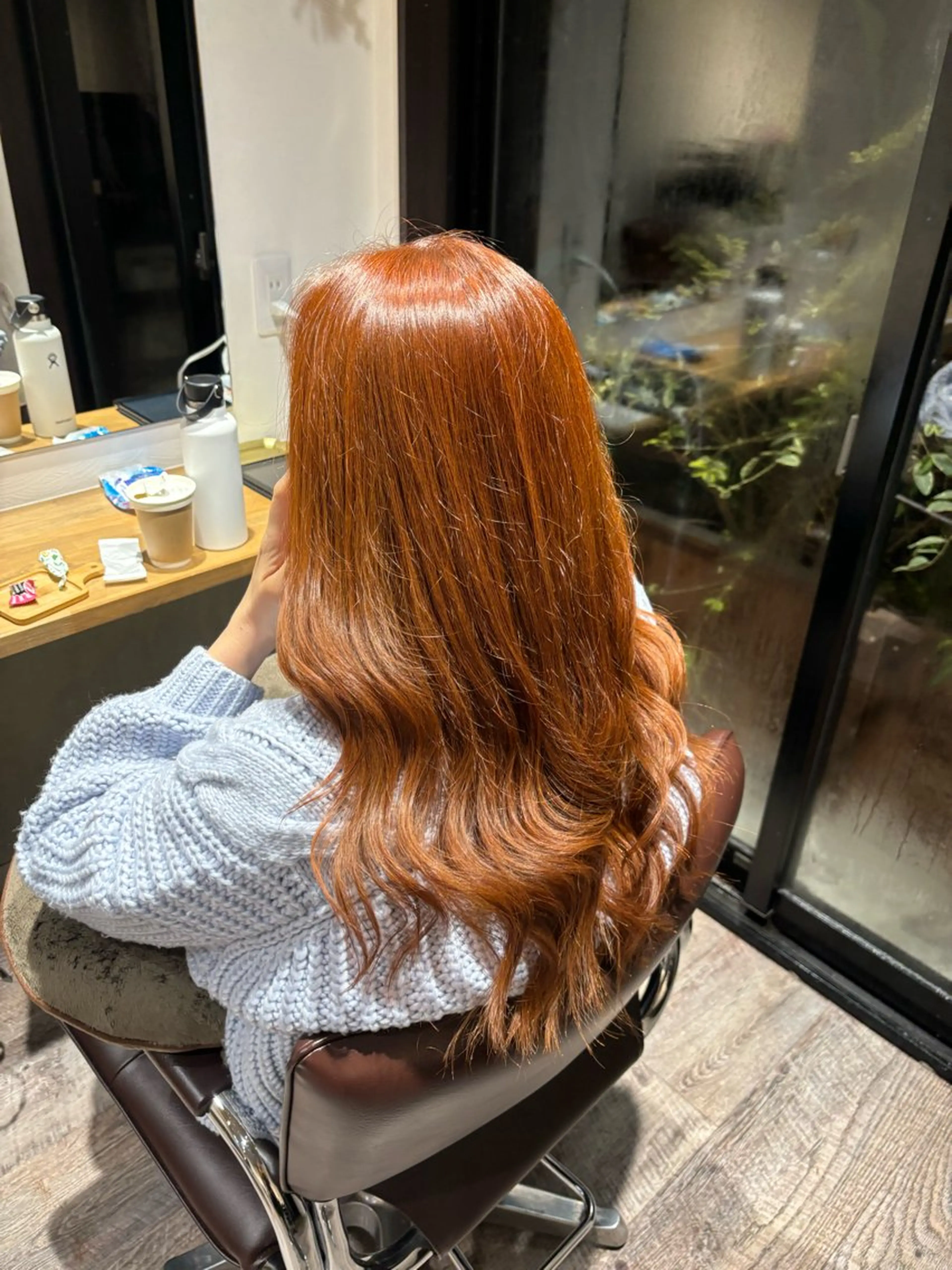 【ブリーチなしで透明感🆙】カット+ダブルケアカラー+最高級TOKIOトリートメントの写真