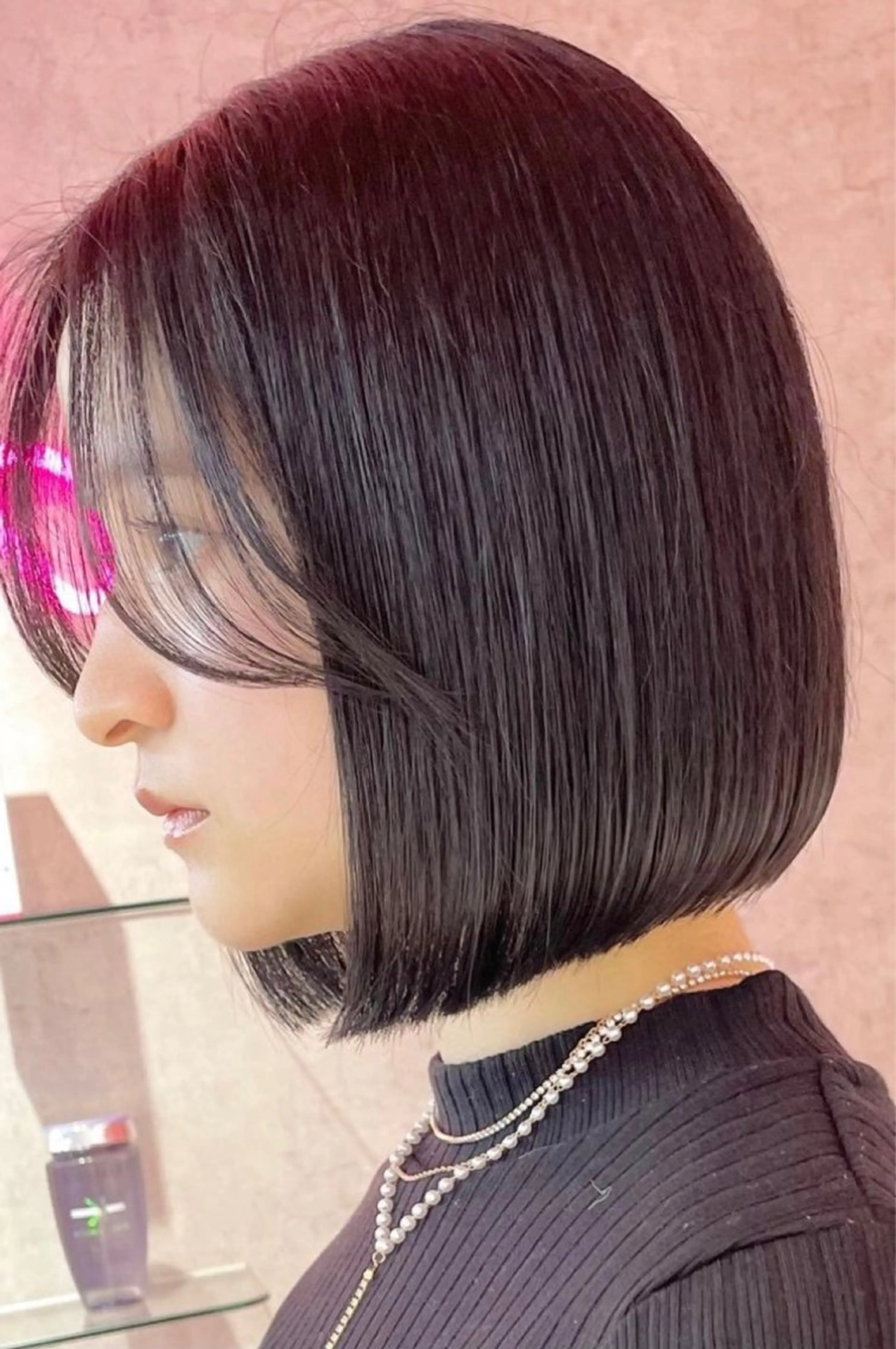 ショート 前下がりボブ ボブ Kanami/韓国風 /艶カラーのヘアスタイル