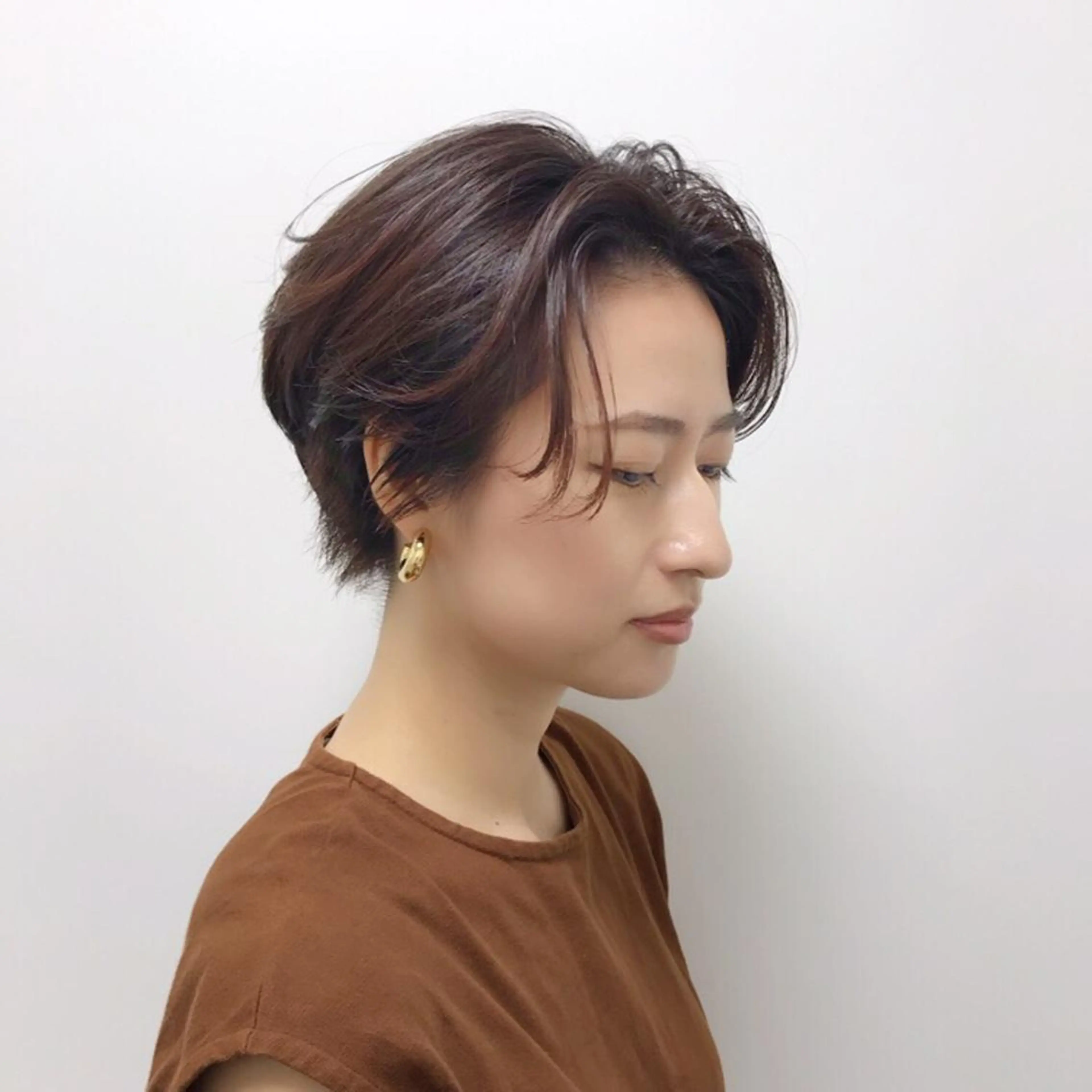 ショート カラー ピンクカラー HARUNA/ミセス 大人ショートヘアのヘアスタイル