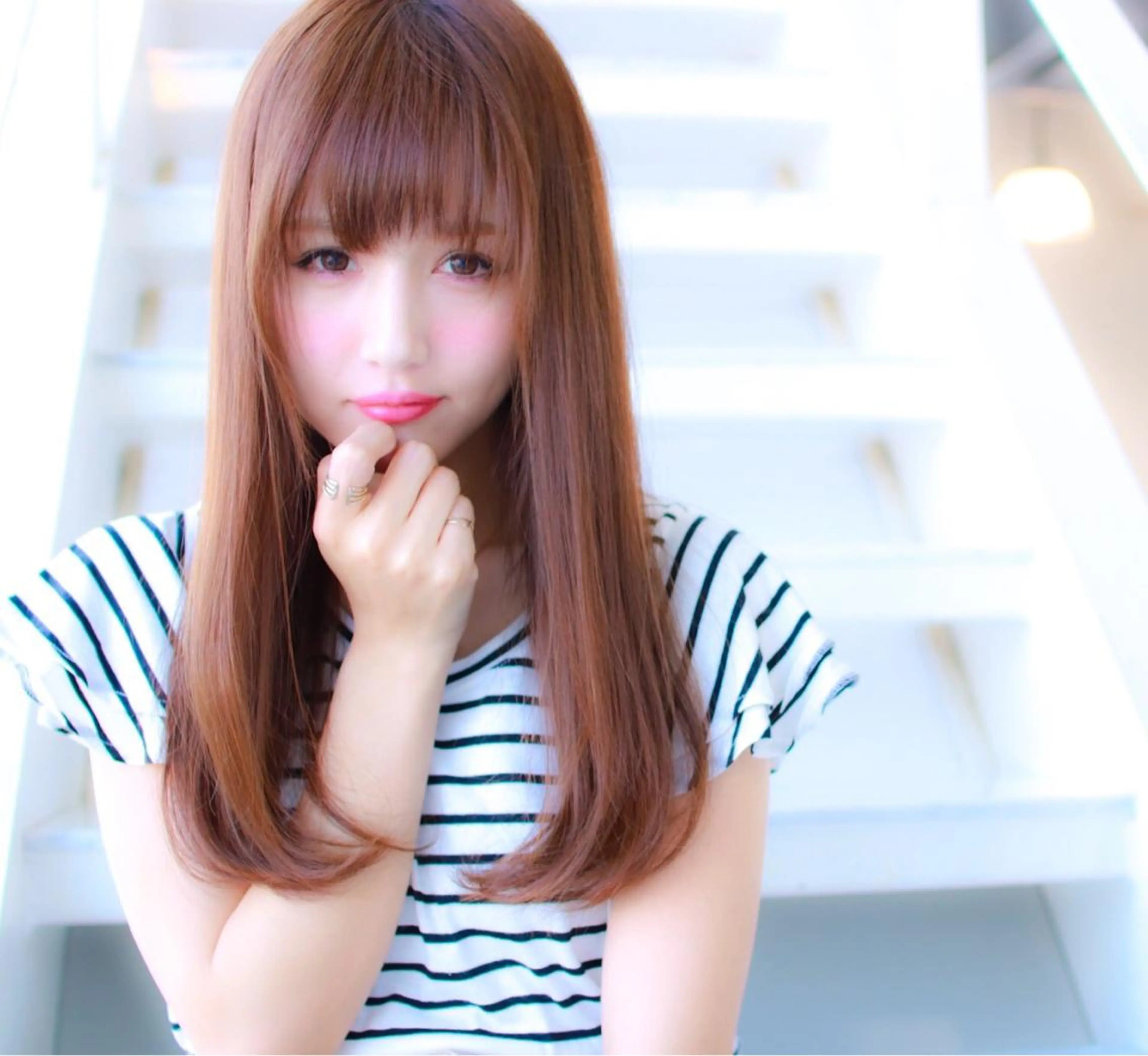 ロング 川合 勇気のヘアスタイル