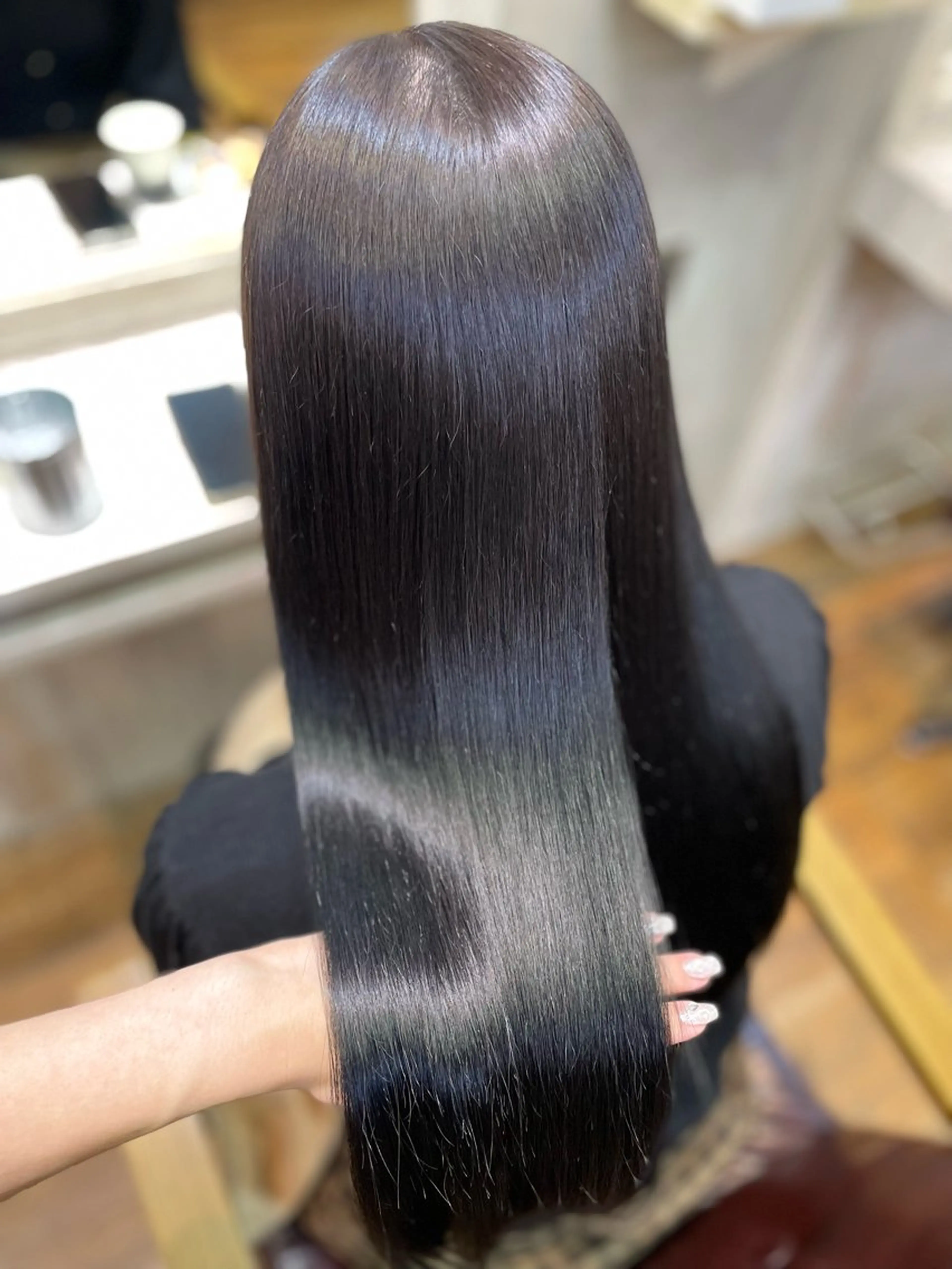 ロング 髪質改善 ヨシンモリ 韓国風ヘア レイヤーカット 縮毛矯正 カット ヘアカラー トリートメント 透明感カラー🪄 髪質改善♡田中みづきのヘアスタイル