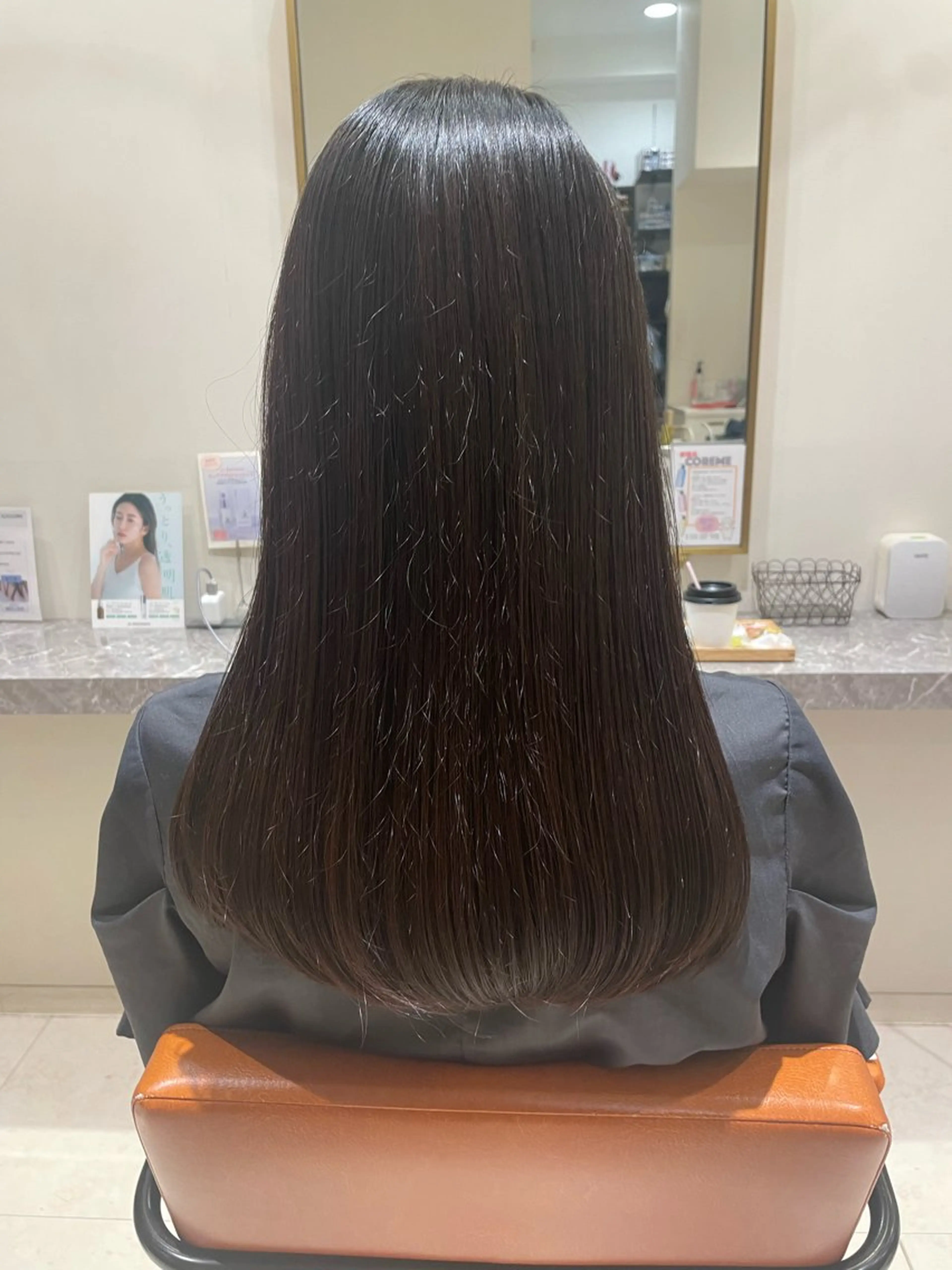 ロング パーマ カット 縮毛矯正 暖色/ベージュ/ メンズ/鈴木彩のヘアスタイル