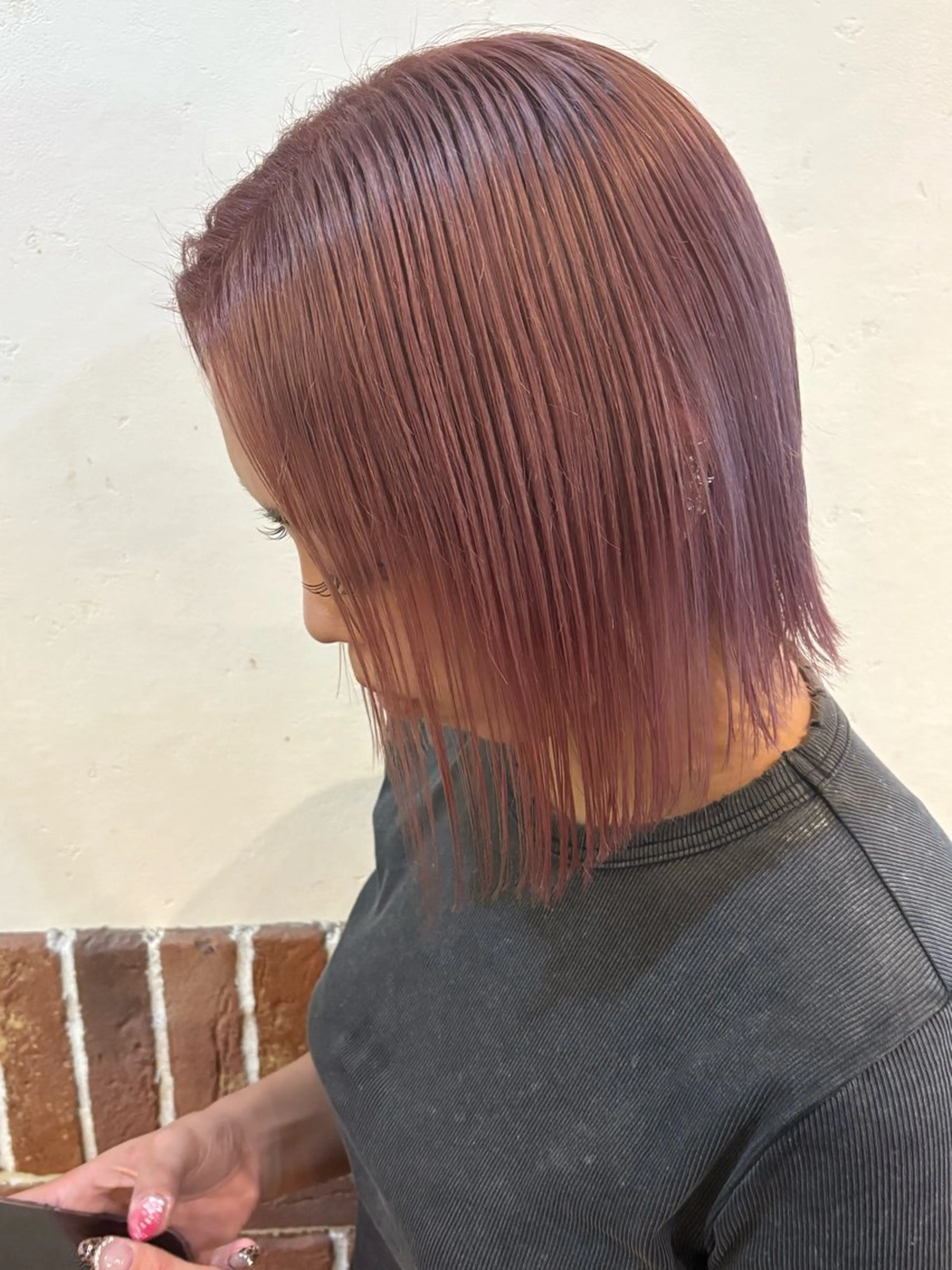 カラー La fith hair　pur茶屋町店所属・momoka/茶屋町 /艶髪カラーのヘアスタイル