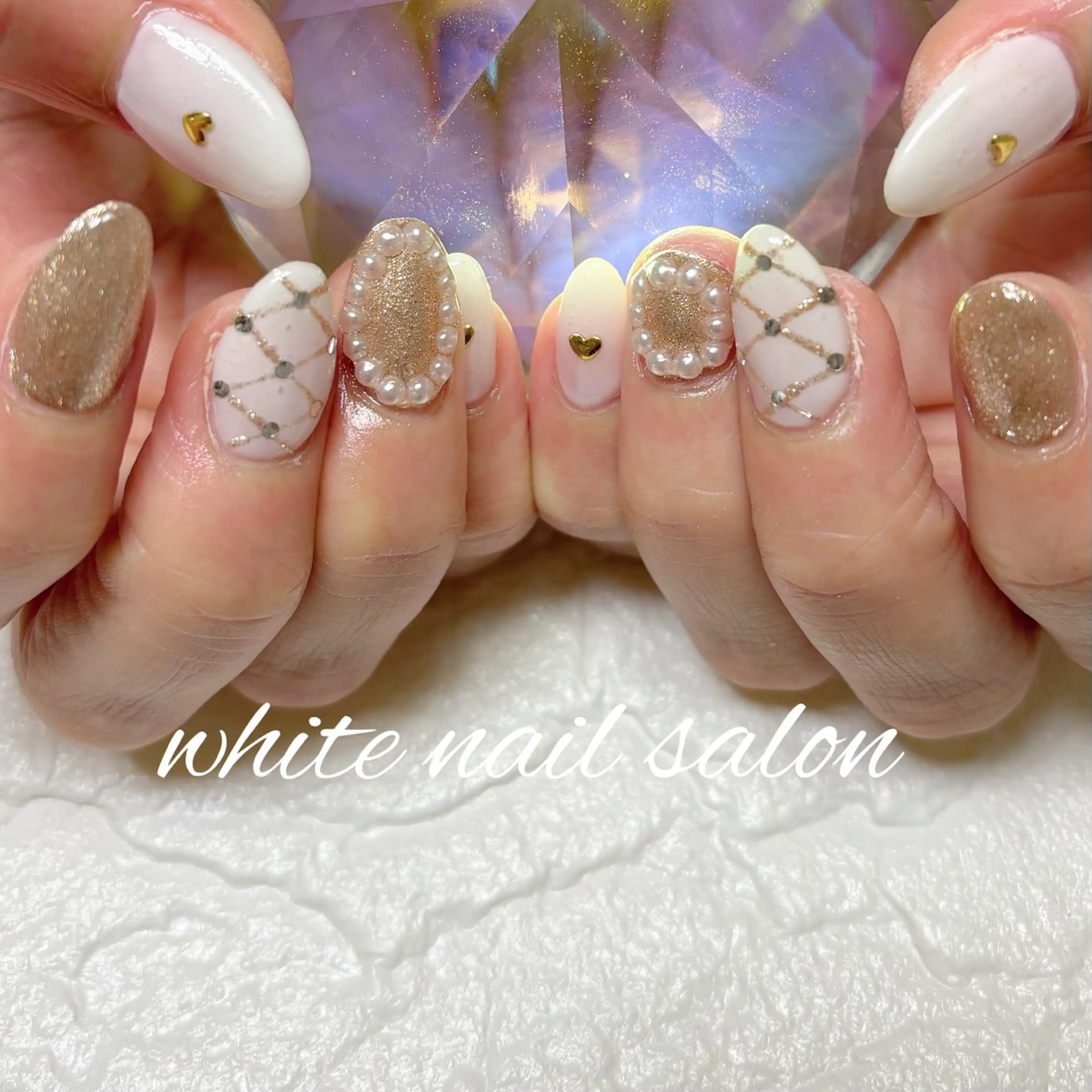 ネイル フットネイル ハンドネイル white nail salonのネイルデザイン