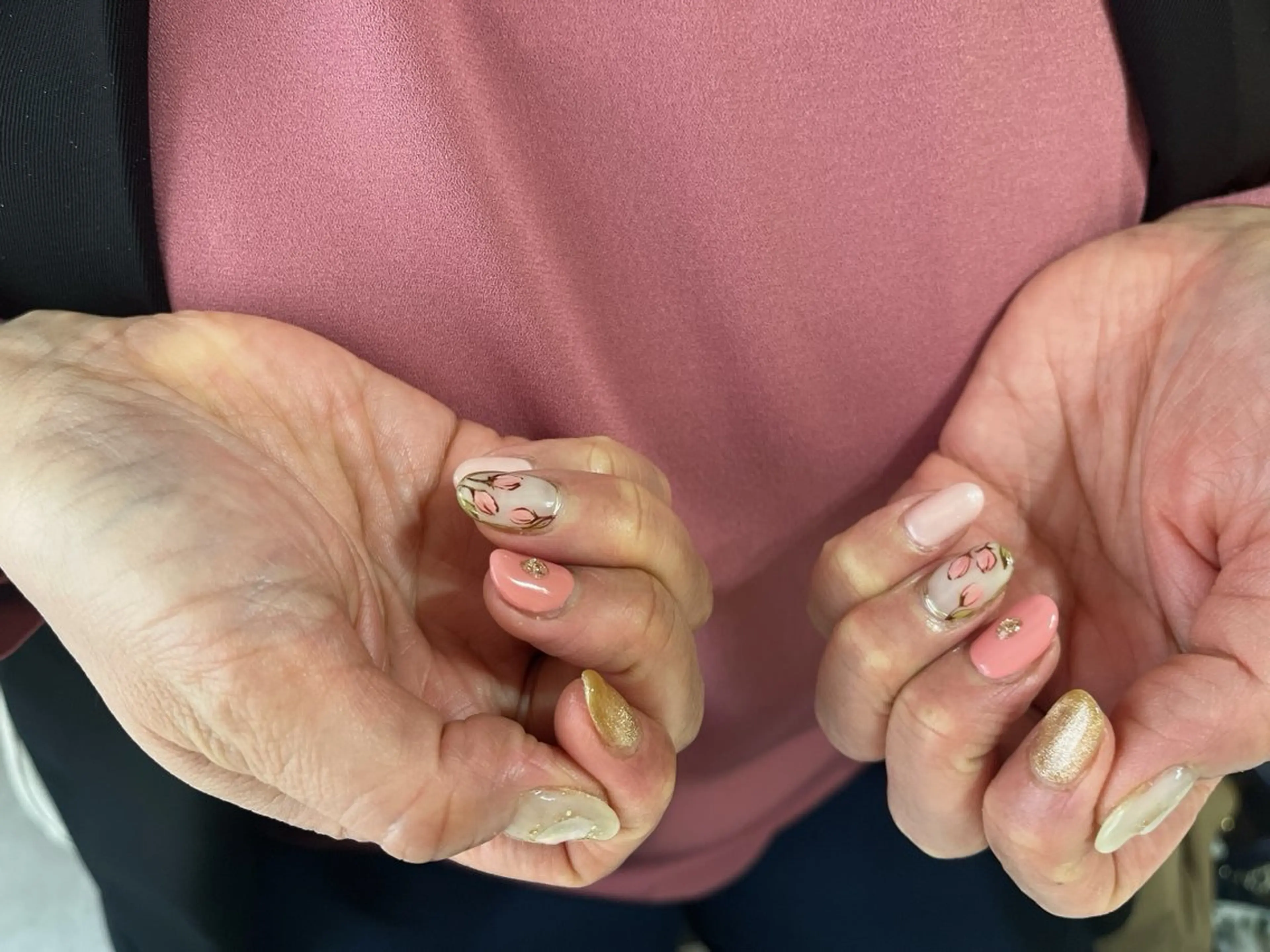 ネイル ジェルネイル メンズネイル パラジェル 春ネイル ワンホンネイル ハンドネイル kikinail 溝の口のネイルデザイン