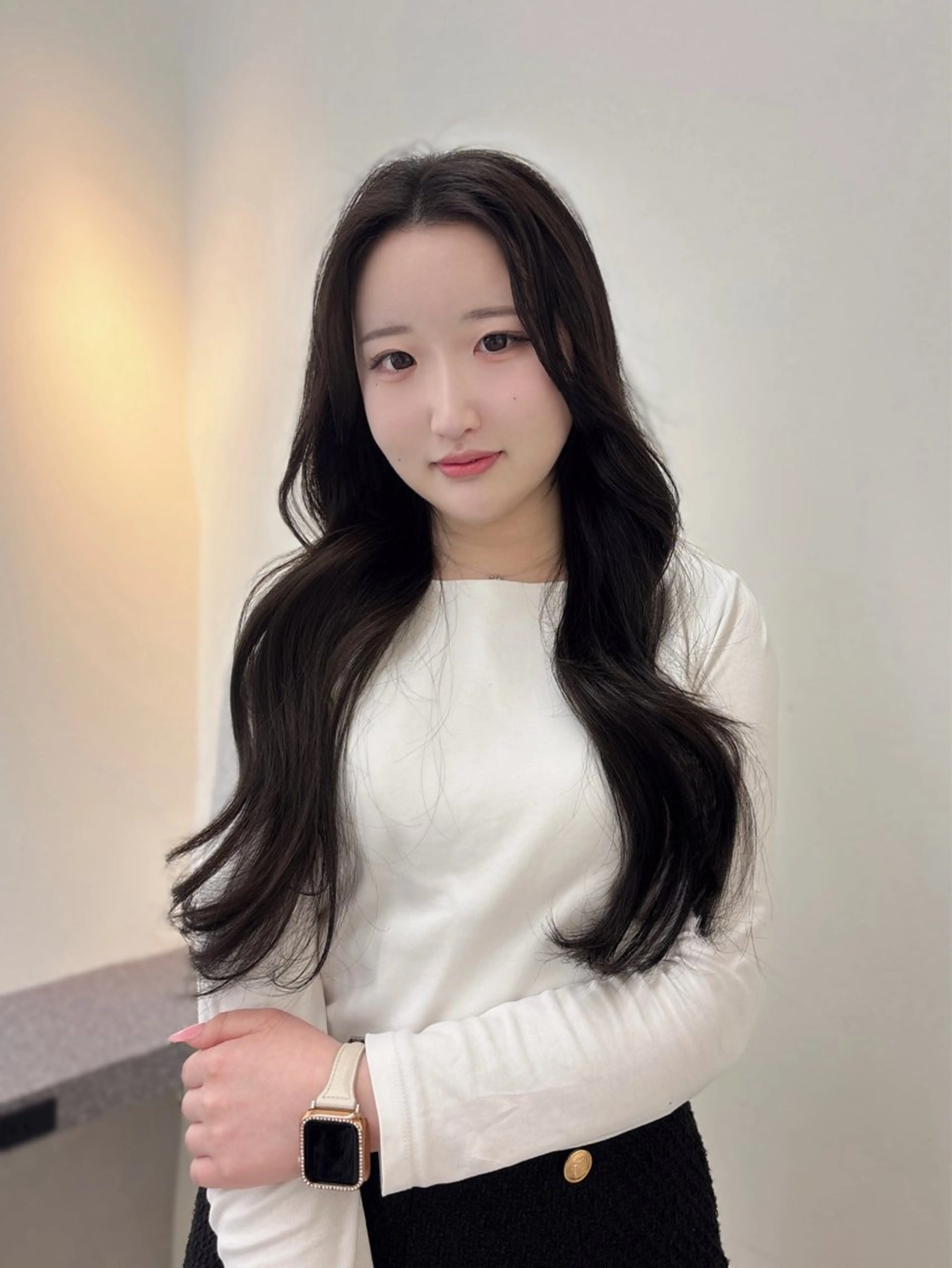 ロング 韓国風ヘア レイヤーカット カット ヘアカラー レビジュヘア 京都/桂のヘアスタイル