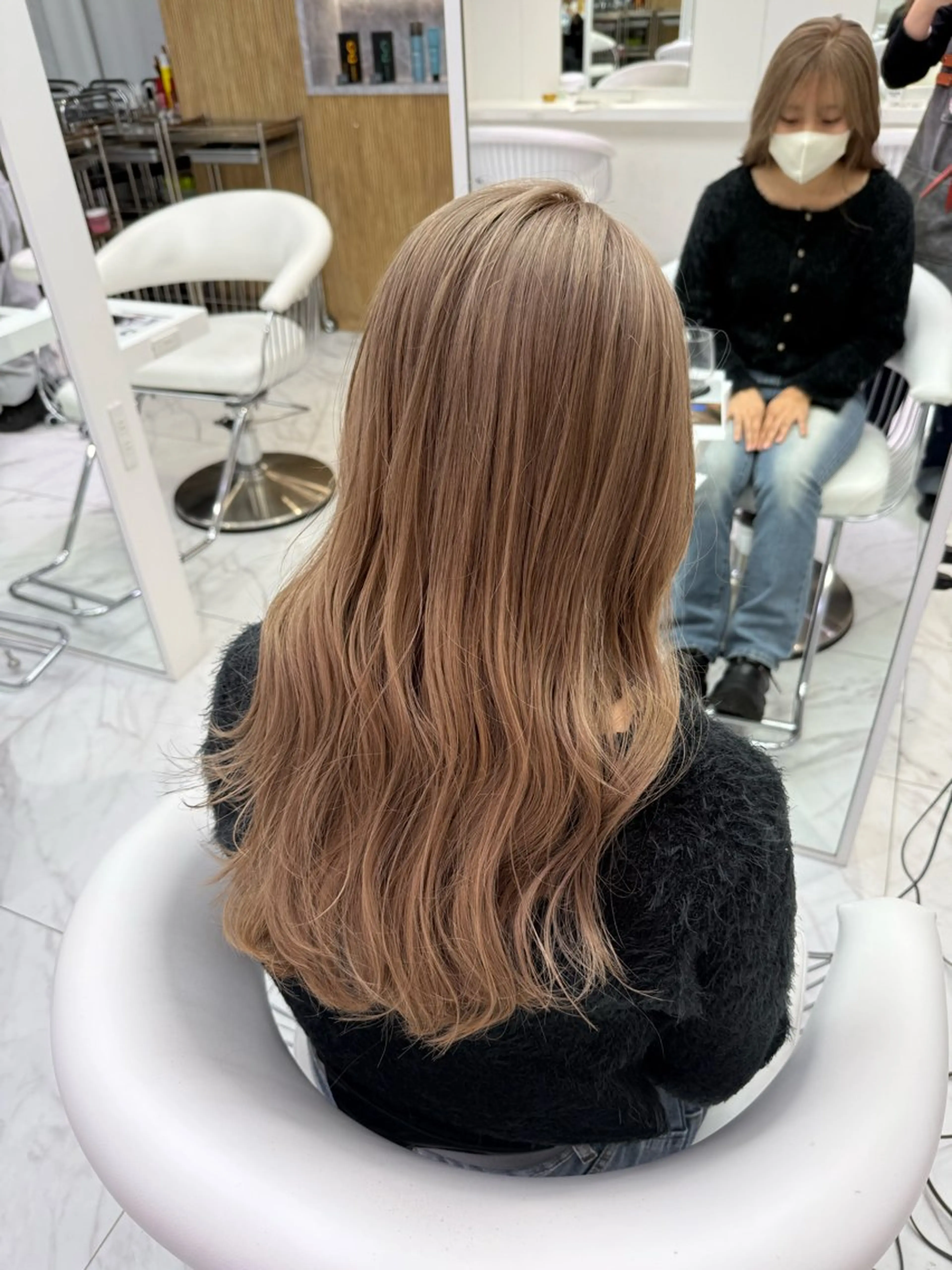 ロング カラー ブリーチ マイ /暖色カラーのヘアスタイル
