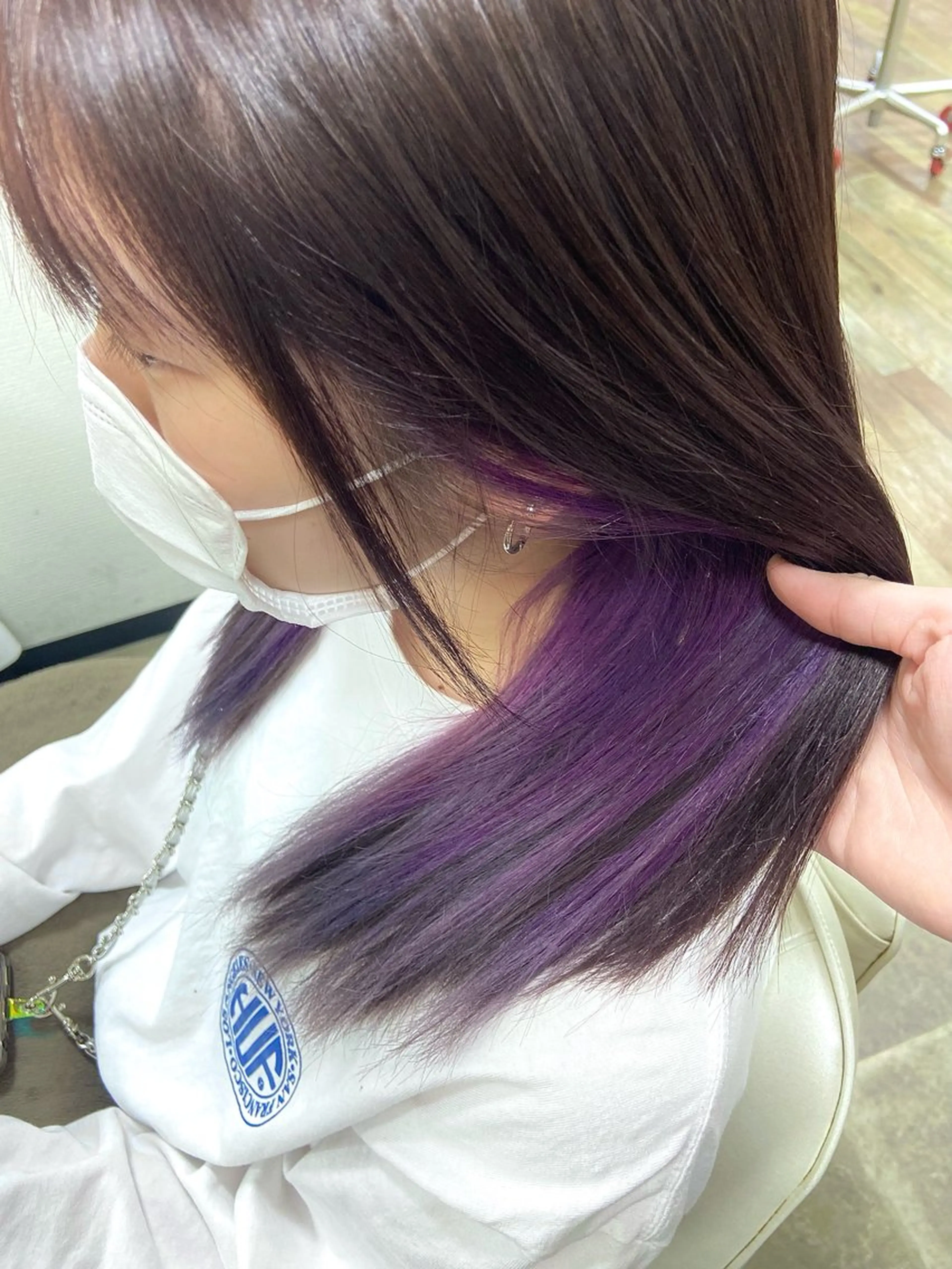 ロング カラー ヘアカラー トリートメント イツキ🌕デザインカ ラー🥨髪質改善🫧のヘアスタイル