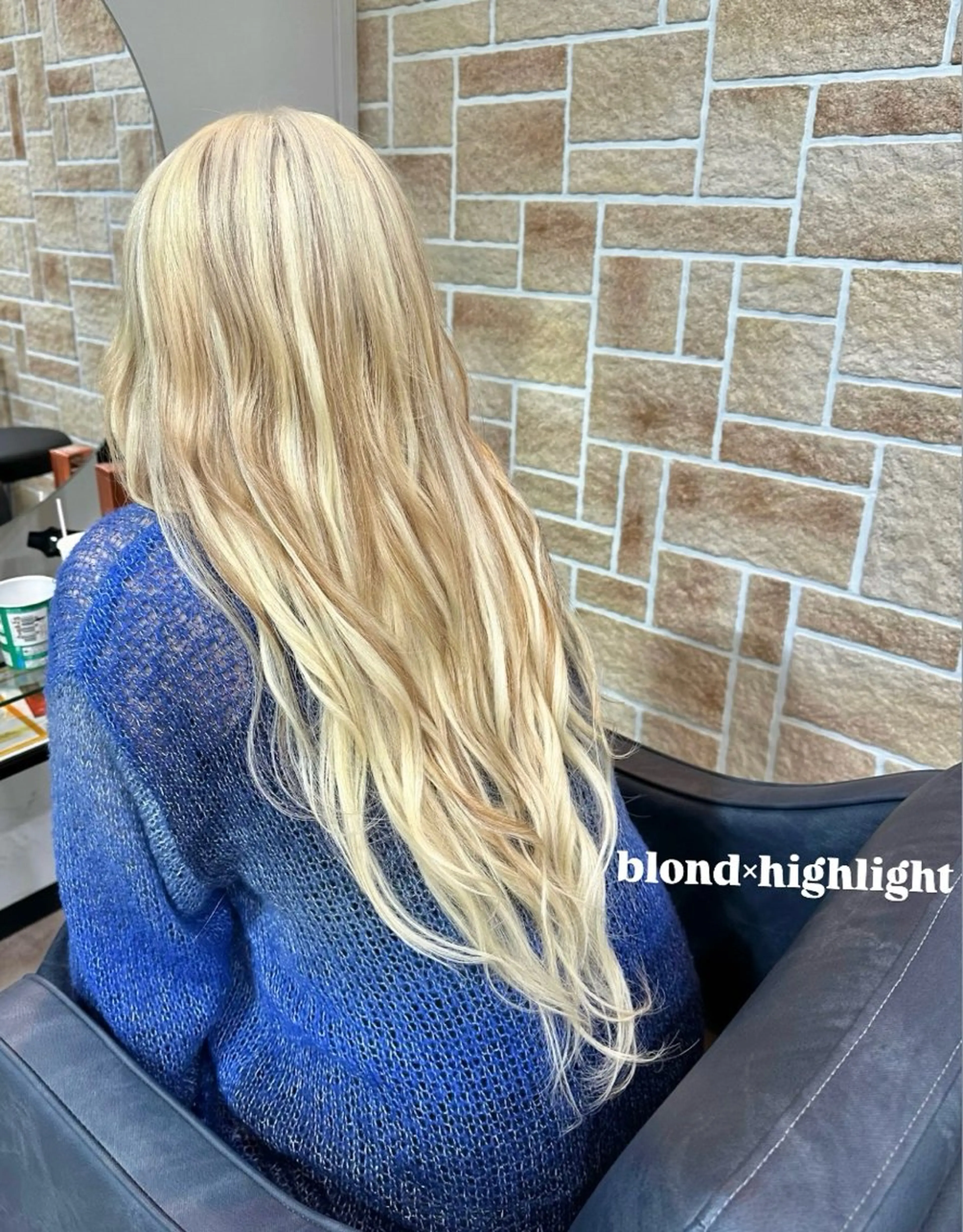 ロング カラー ブリーチ ブロンド ハイライトカラー エクステ ハイライト 透明感カラー/ メンズパーマ/竜希のヘアスタイル